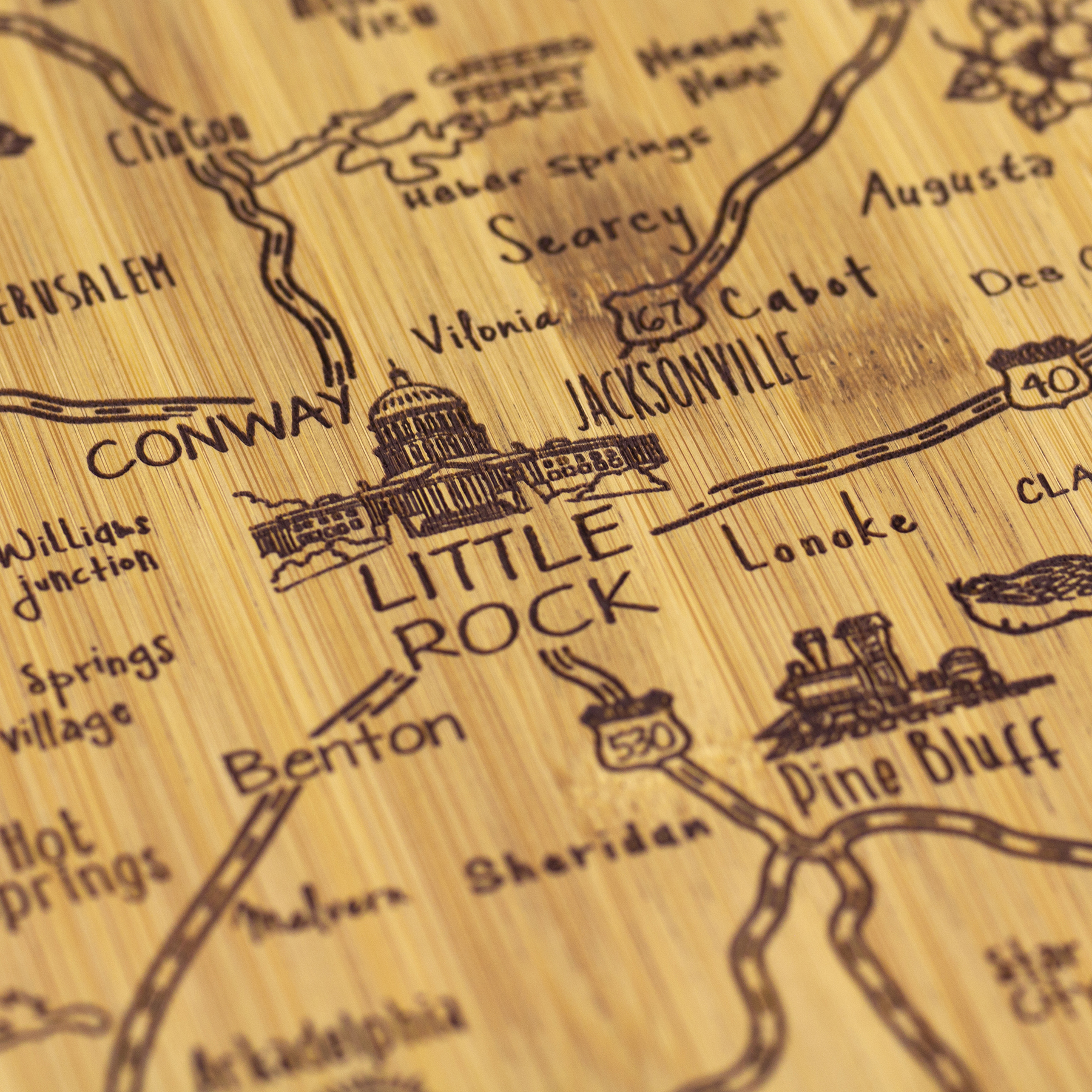 Destination Arkansas Cutting & Serving Board 6
