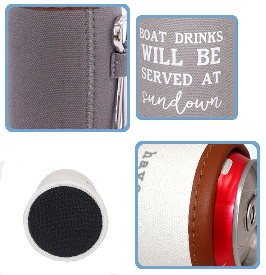 Can Cooler Bottle Opener, custom koozie with logo imprint 2