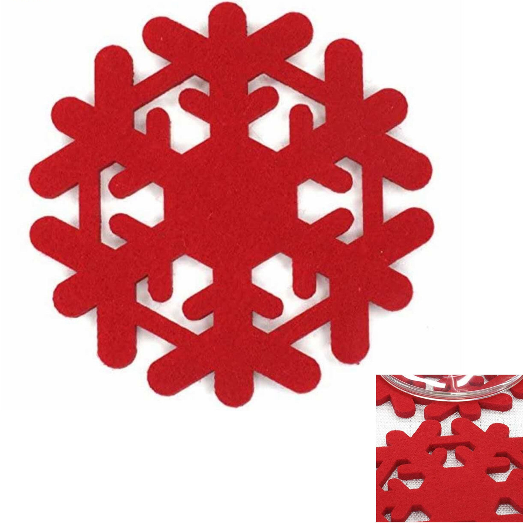 Snowflakes Felt Coasters 2