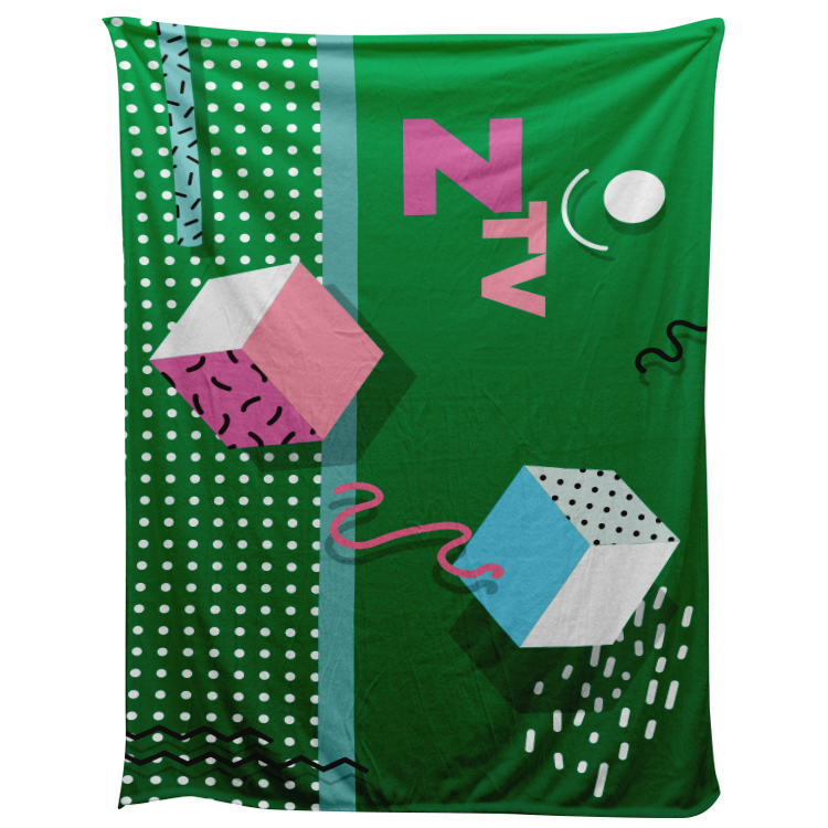 Extra Large Micro-Mink/Sherpa Plush Full Color Blanket 7