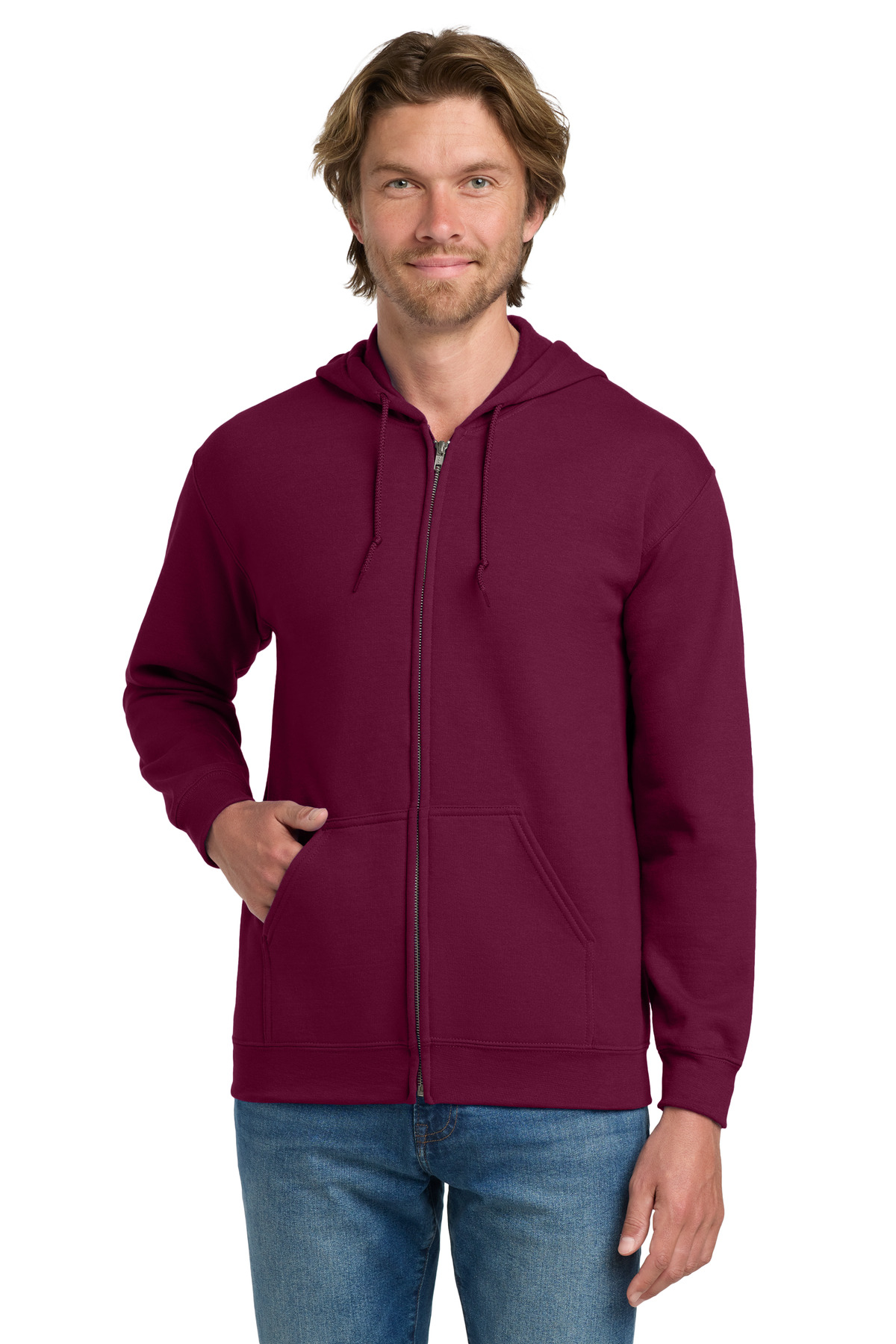 Gildan - Heavy Blend Full-Zip Hooded Sweatshirt. 18600, custom hoodie or sweatshirt with logo imprint 114
