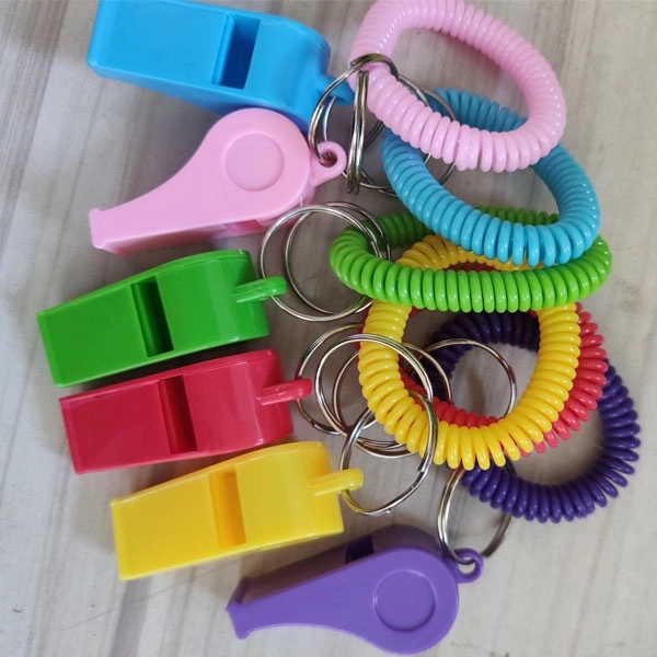 Promotional Whistle Coil Keychains 7
