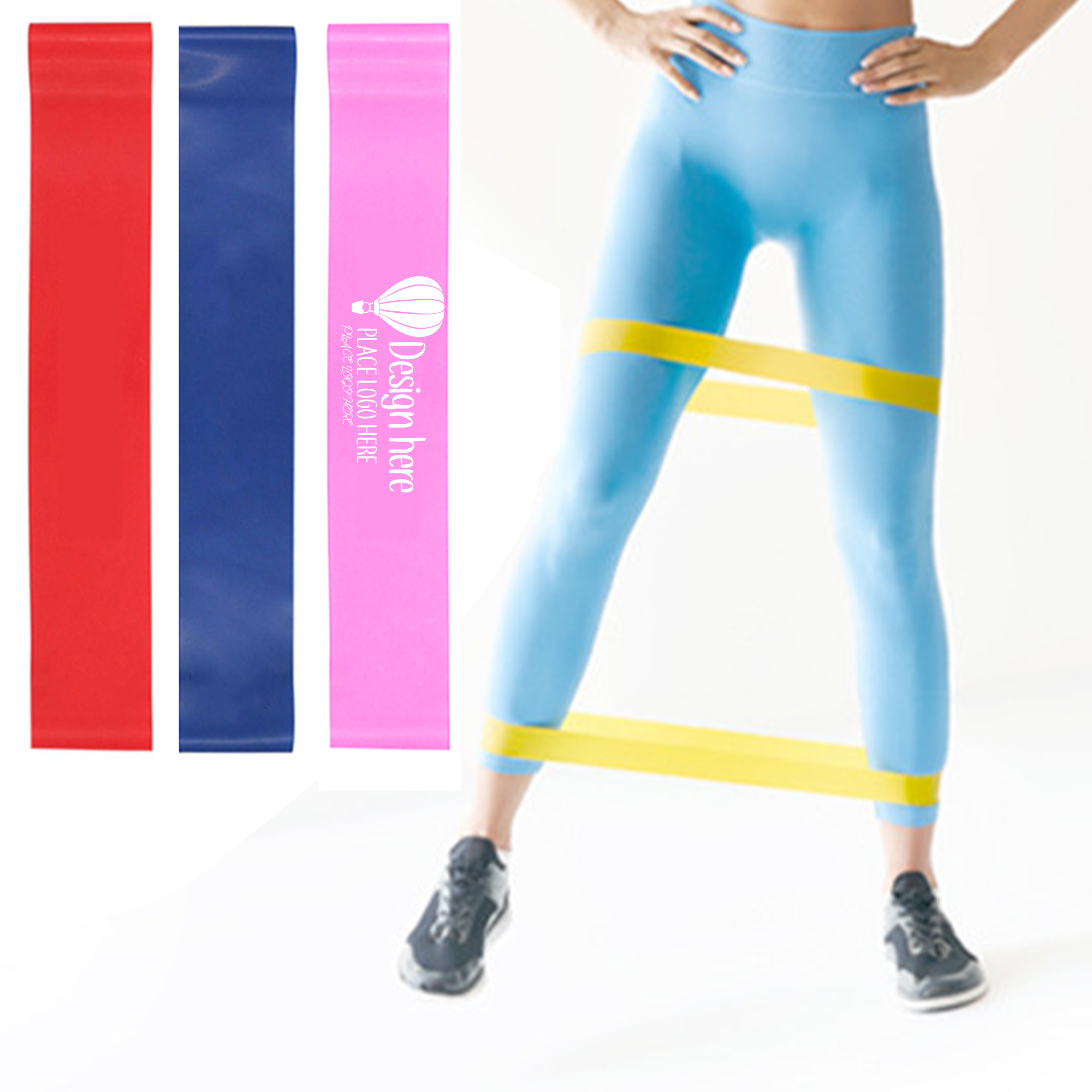 MOQ 100Pcs Yoga Elastic Resistance  Band 3