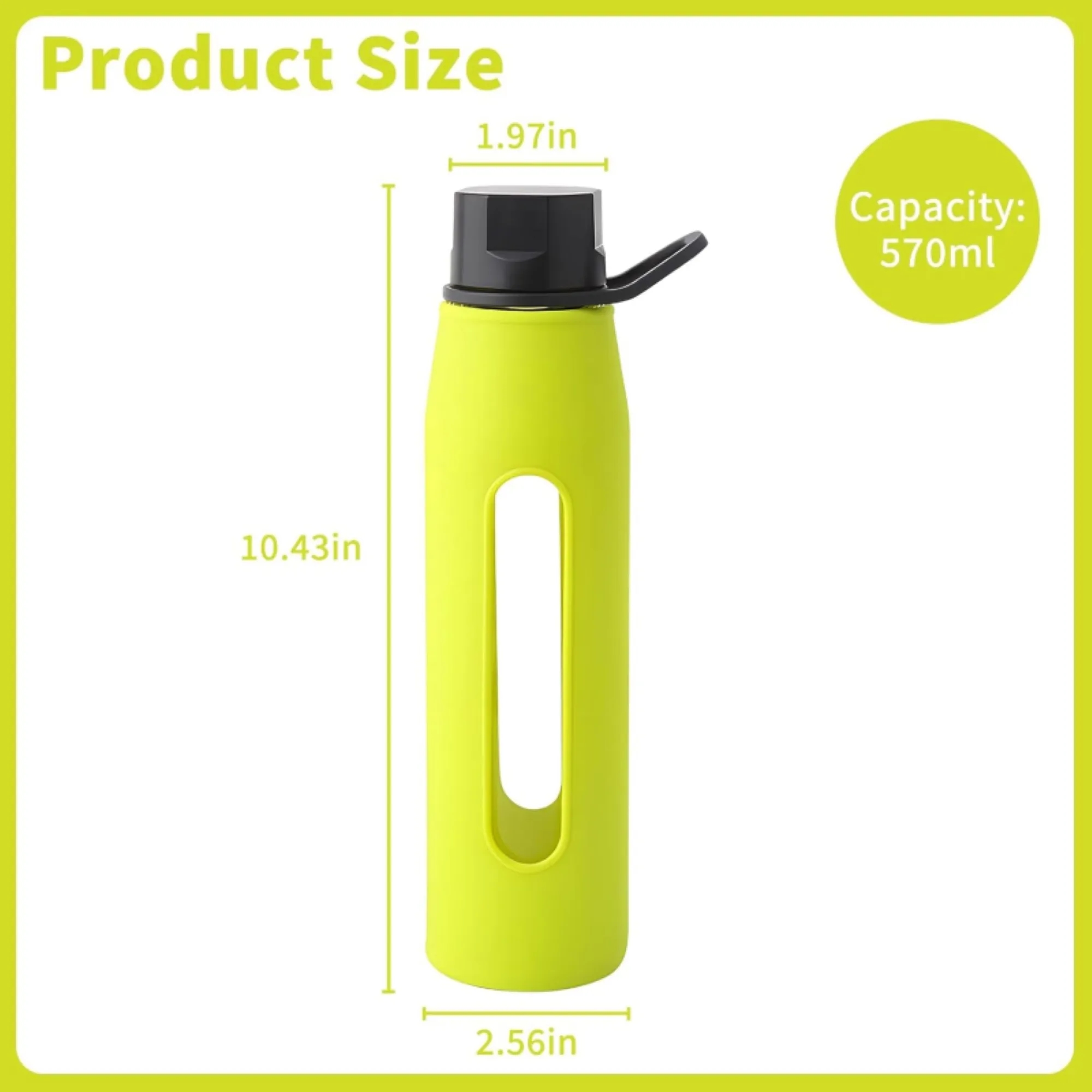 Silicone Cup Sleeve High Borosilicate Glass 2