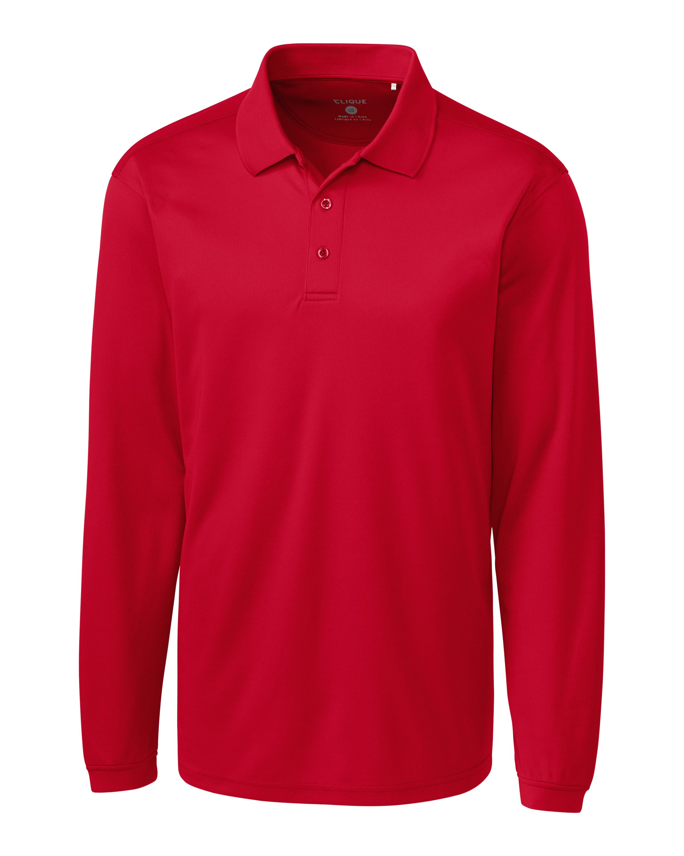Clique Ice Pique Tech Mens Long Sleeve Polo 34