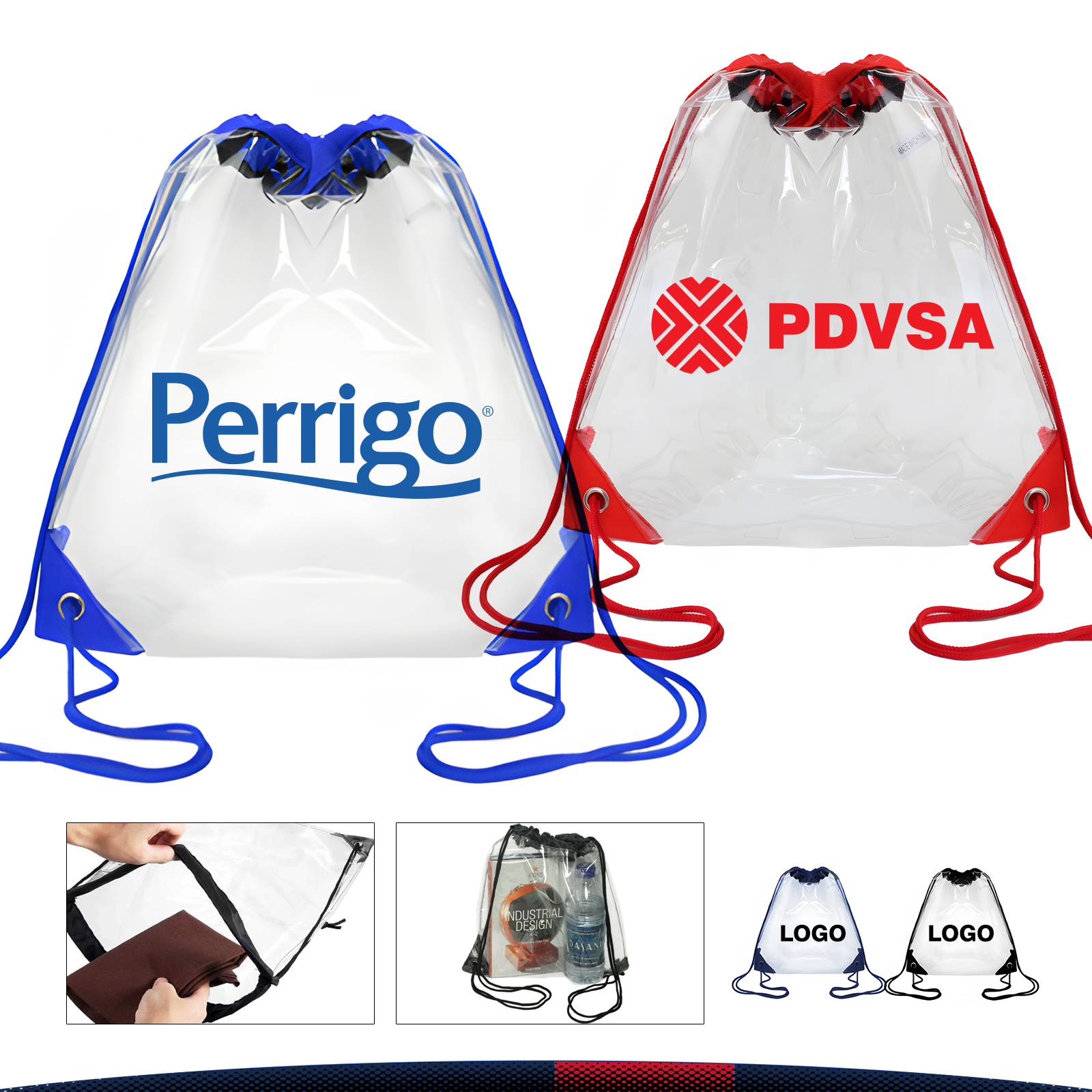 Quisr Clear Drawstring Backpack 6