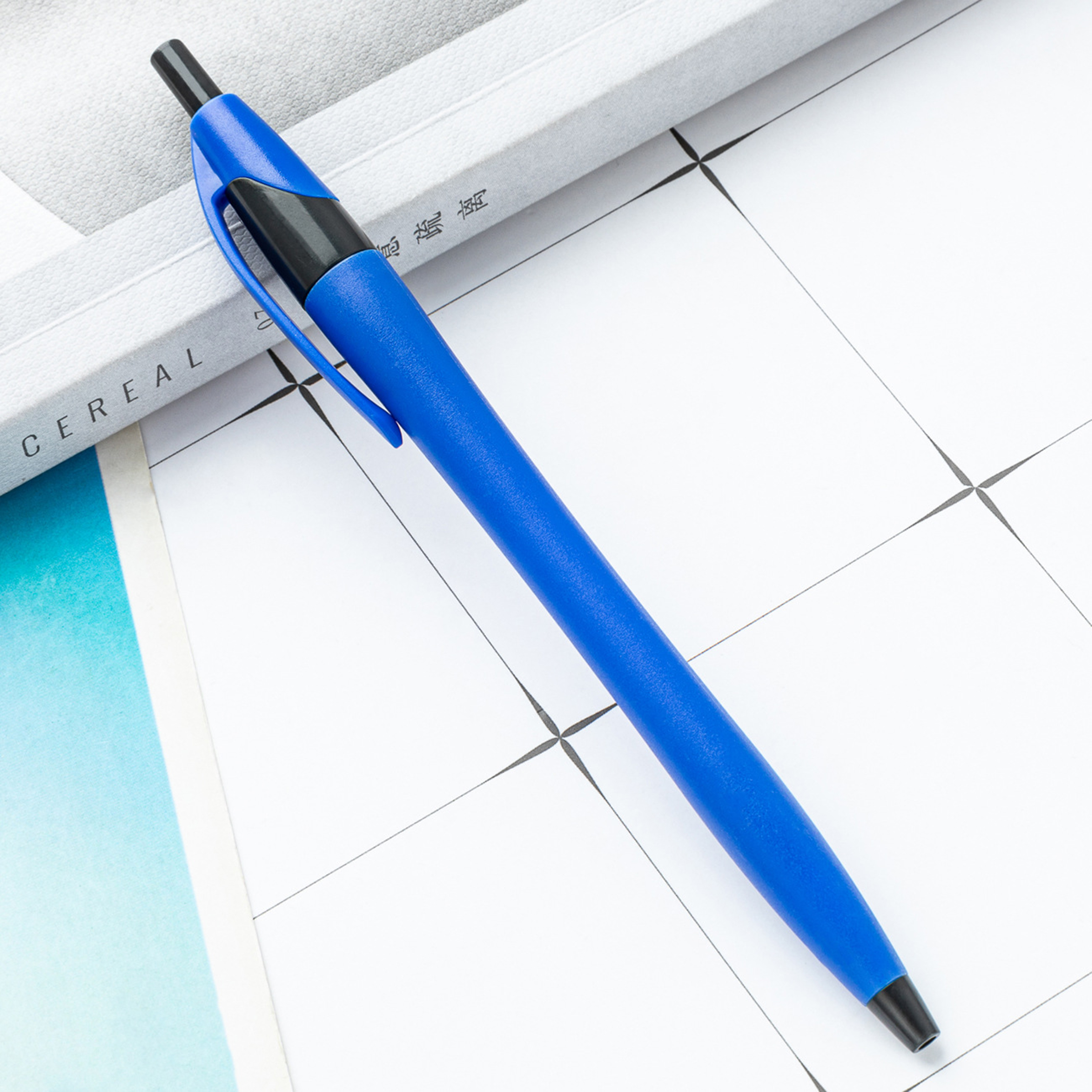 Plastic Matte Multi-Color Press Ballpoint Pen 7