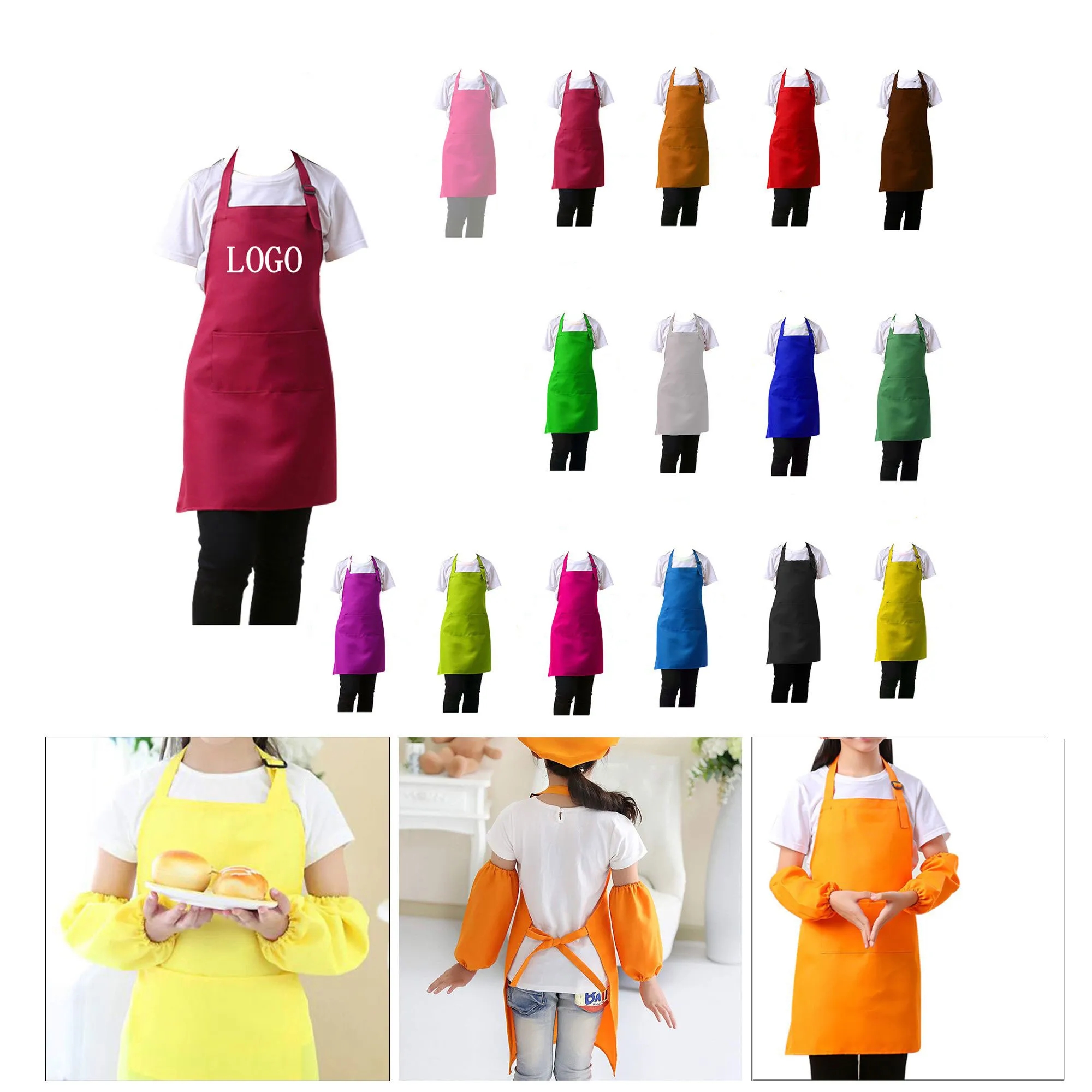 Adjustable Personalized Kindergarten Apron 10
