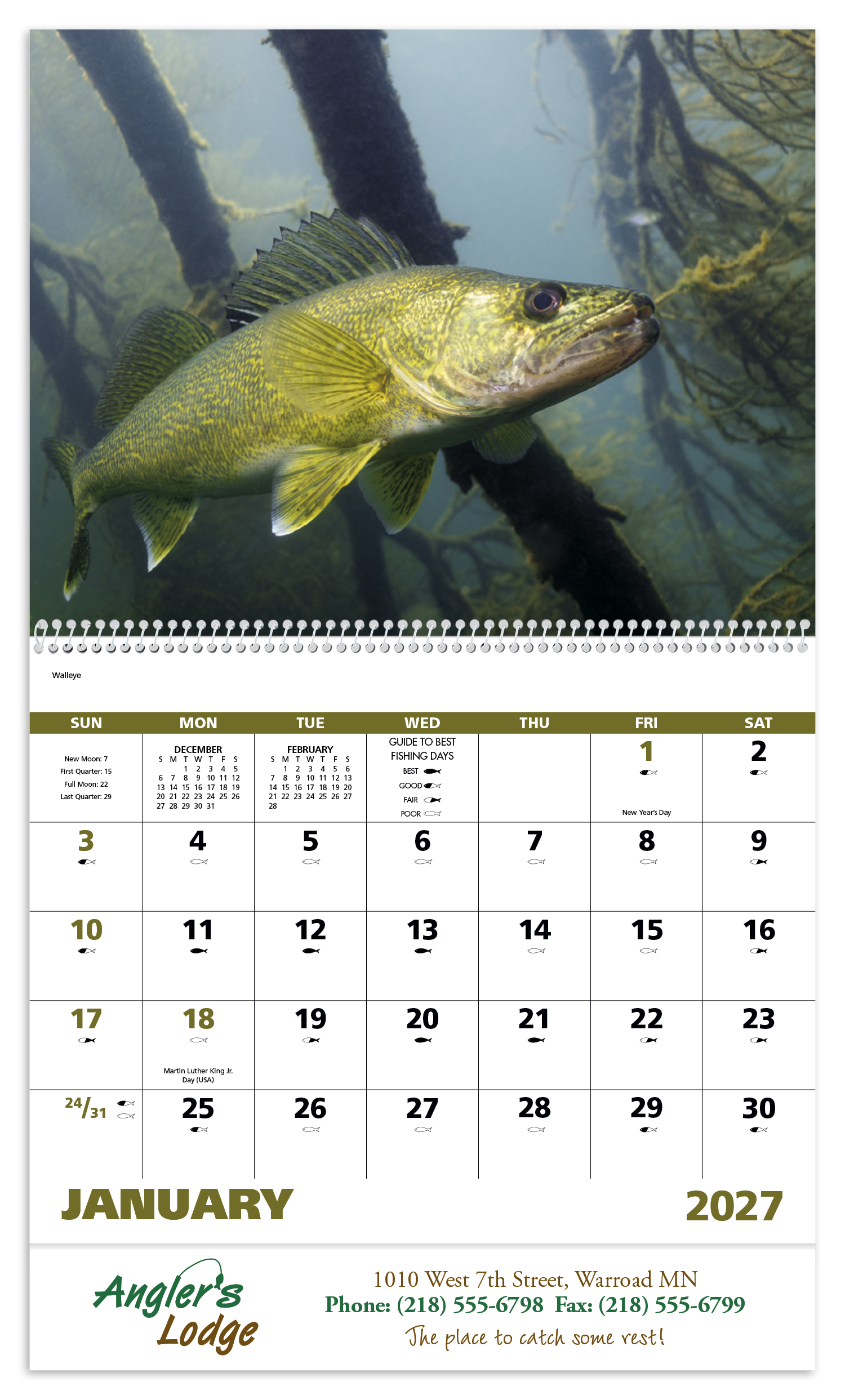 Good Value™ Fishing - Spiral Calendar 44