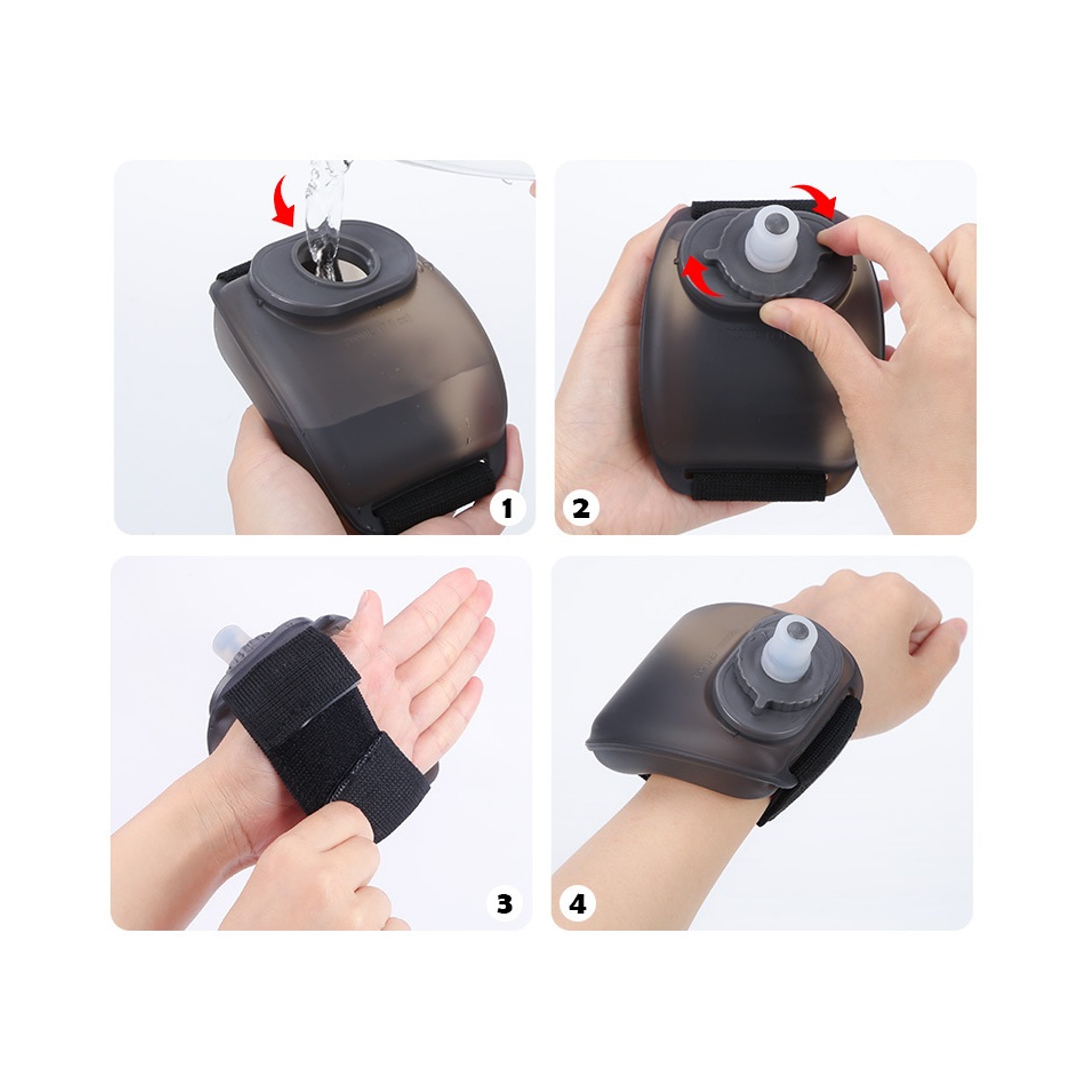 Silicone Wrist Water Bottle (direct import) 6