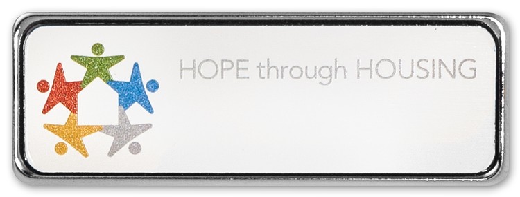 Metal Framed Badge (1"X3") (UV Inkjet)