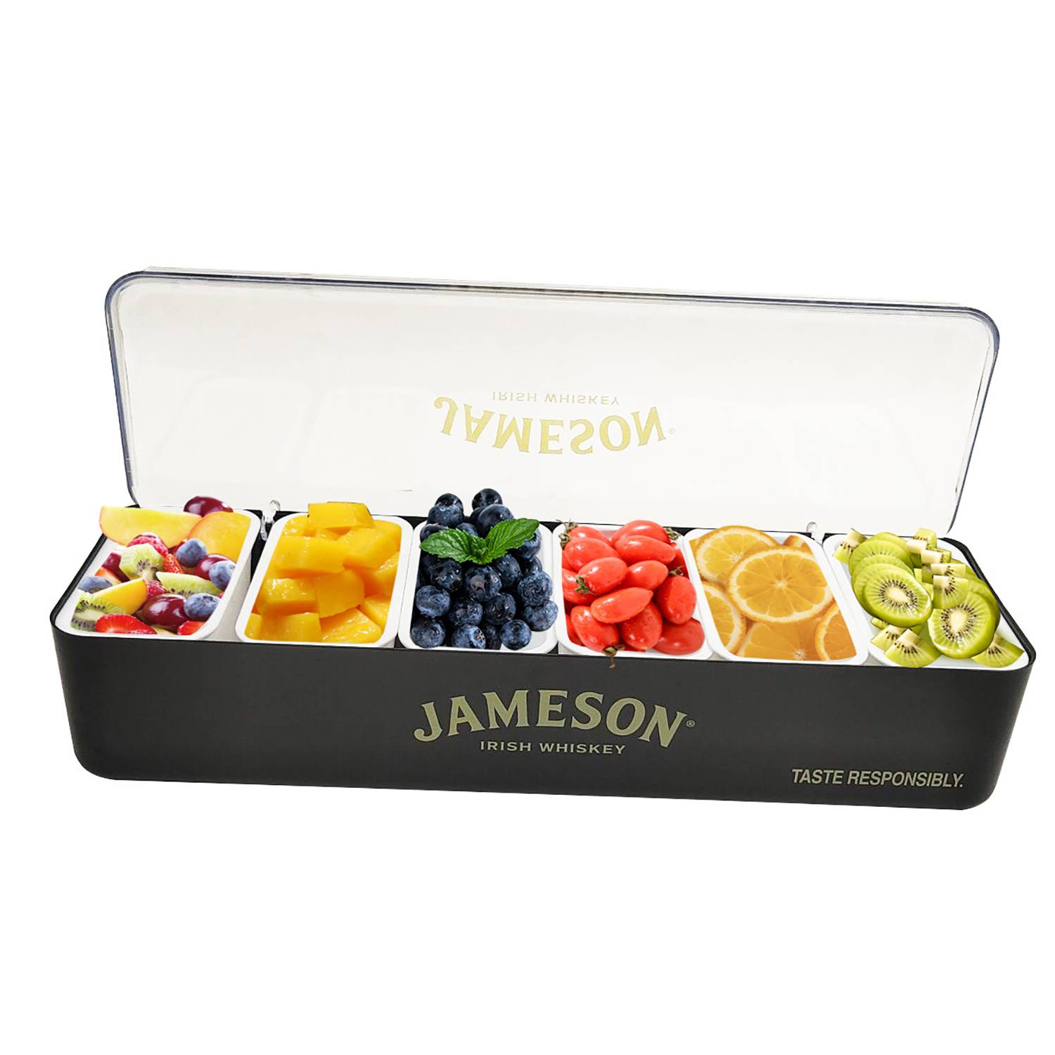 Bar 6-Compartment Fruit Tray with Lid and Freshness Design 5
