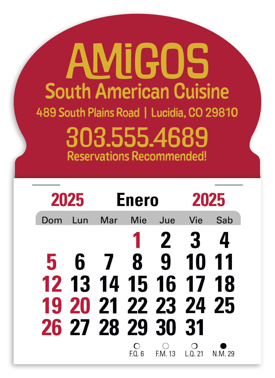 Press-N-Stick Spanish Calendar