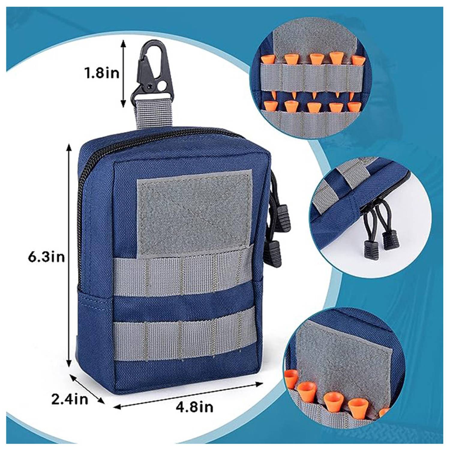 Zippered golf pouch 3
