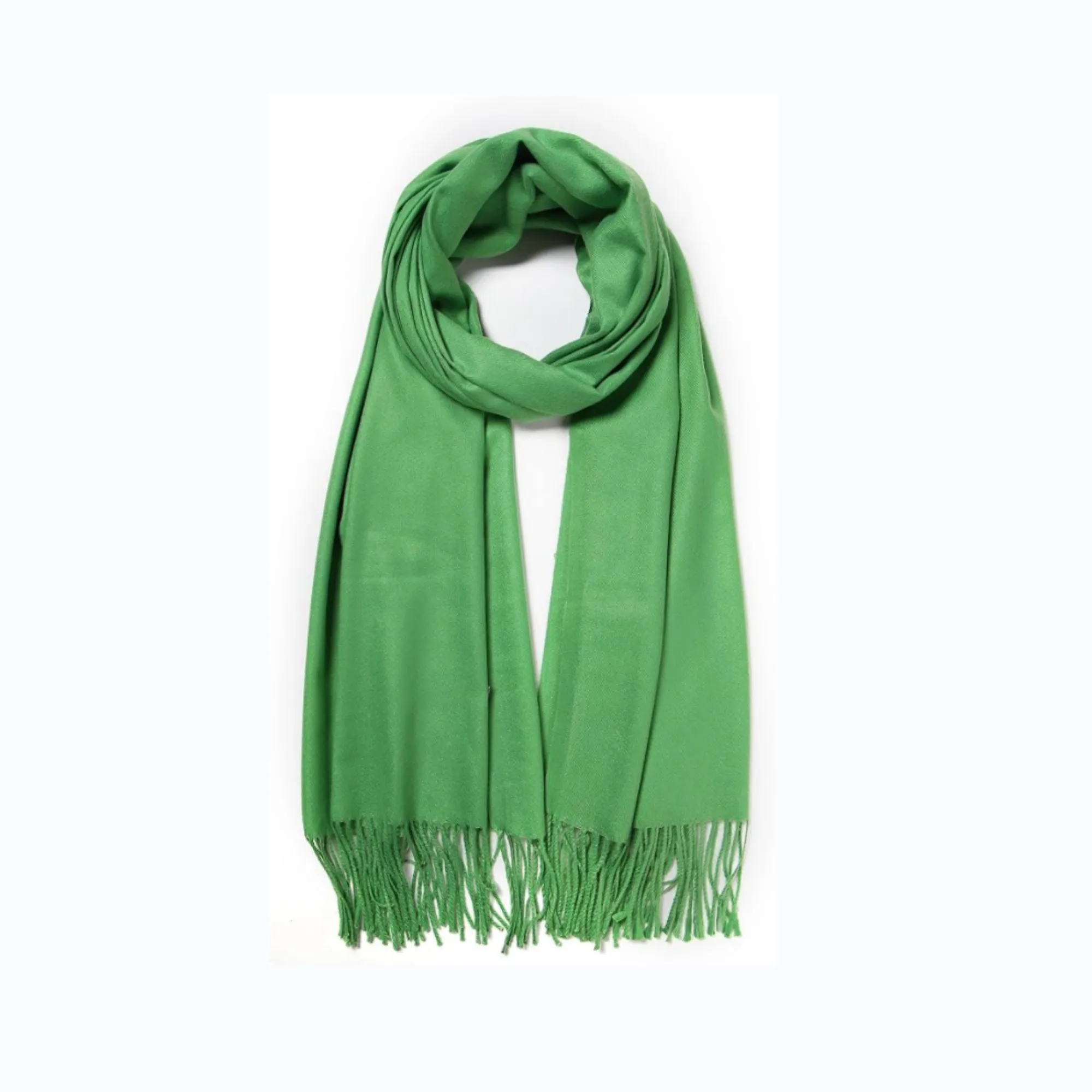 MOQ50 Cashmere Pashmina Woven Scarf & Fringes 6