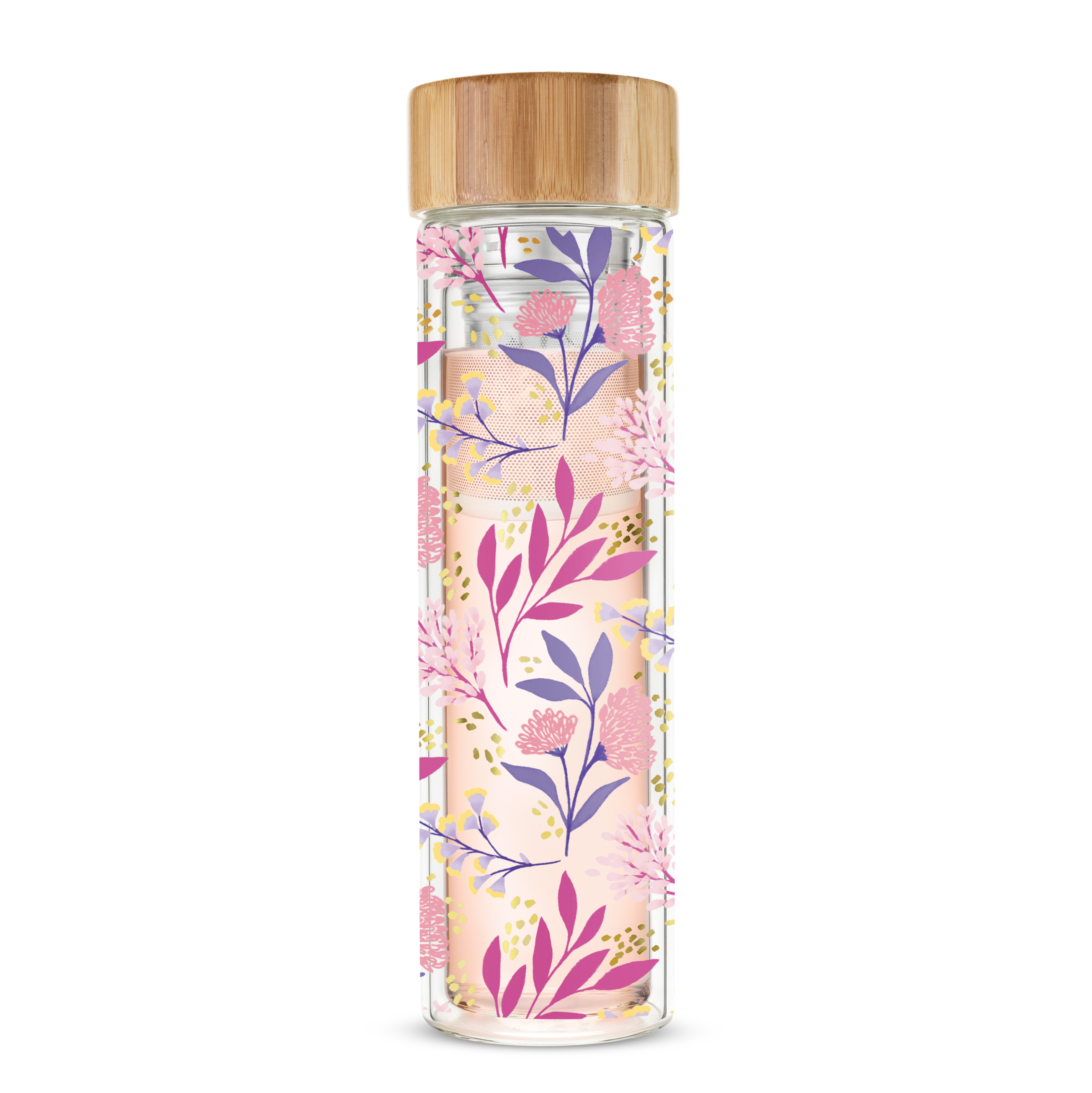 Pinky Up® Blair™ Glass Travel Tea Mug 14