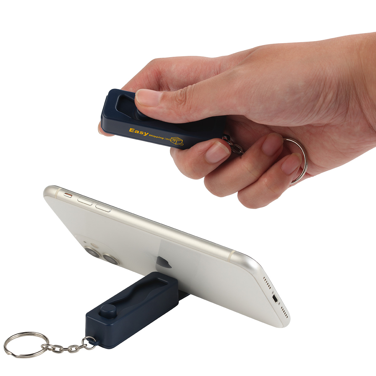 Contour Phone Stand Key Chain with Finger Fidget 14