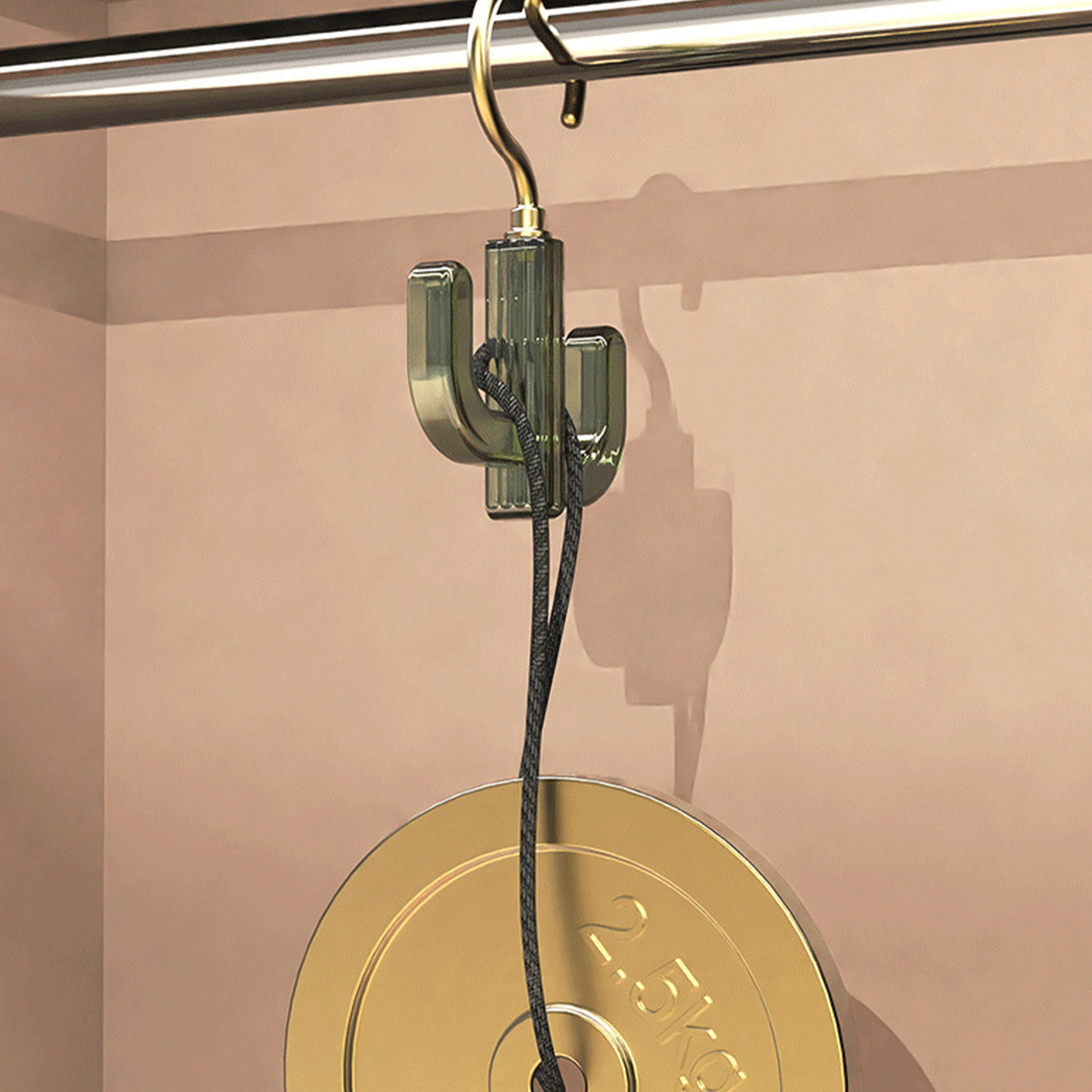 Abs Non Perforated Rotatable Hook Hanger 3