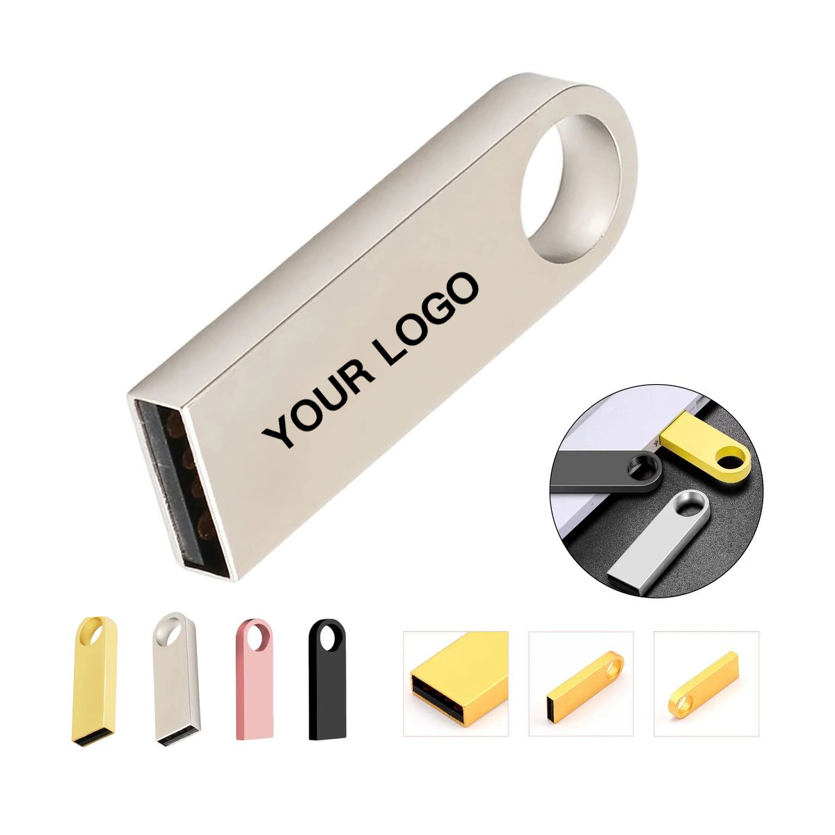 Mini Metal USB Drive 64GB for Office and School Use 3