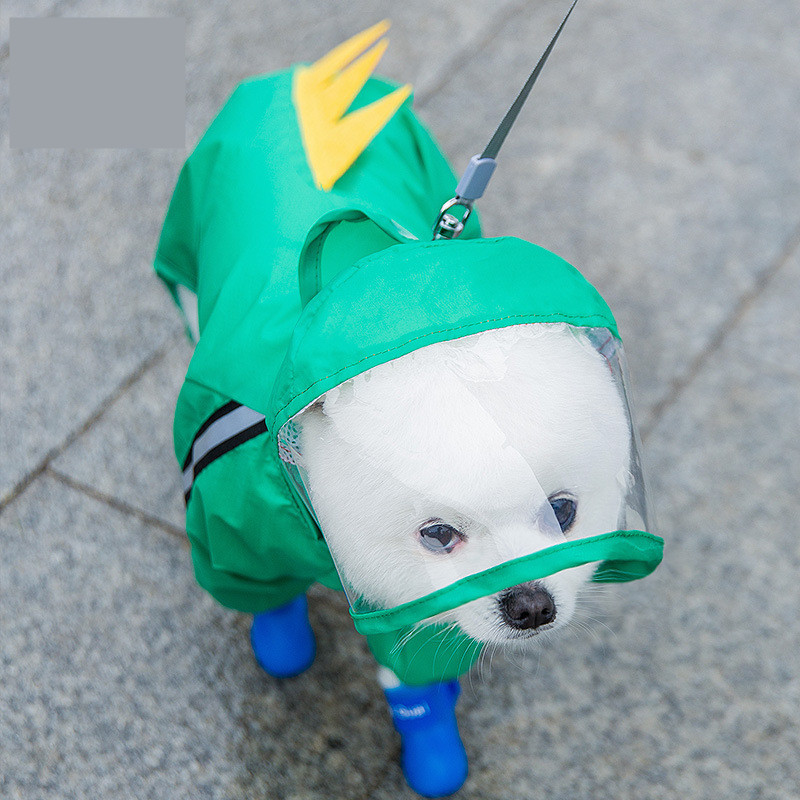 Dog Raincoat Hooded 3