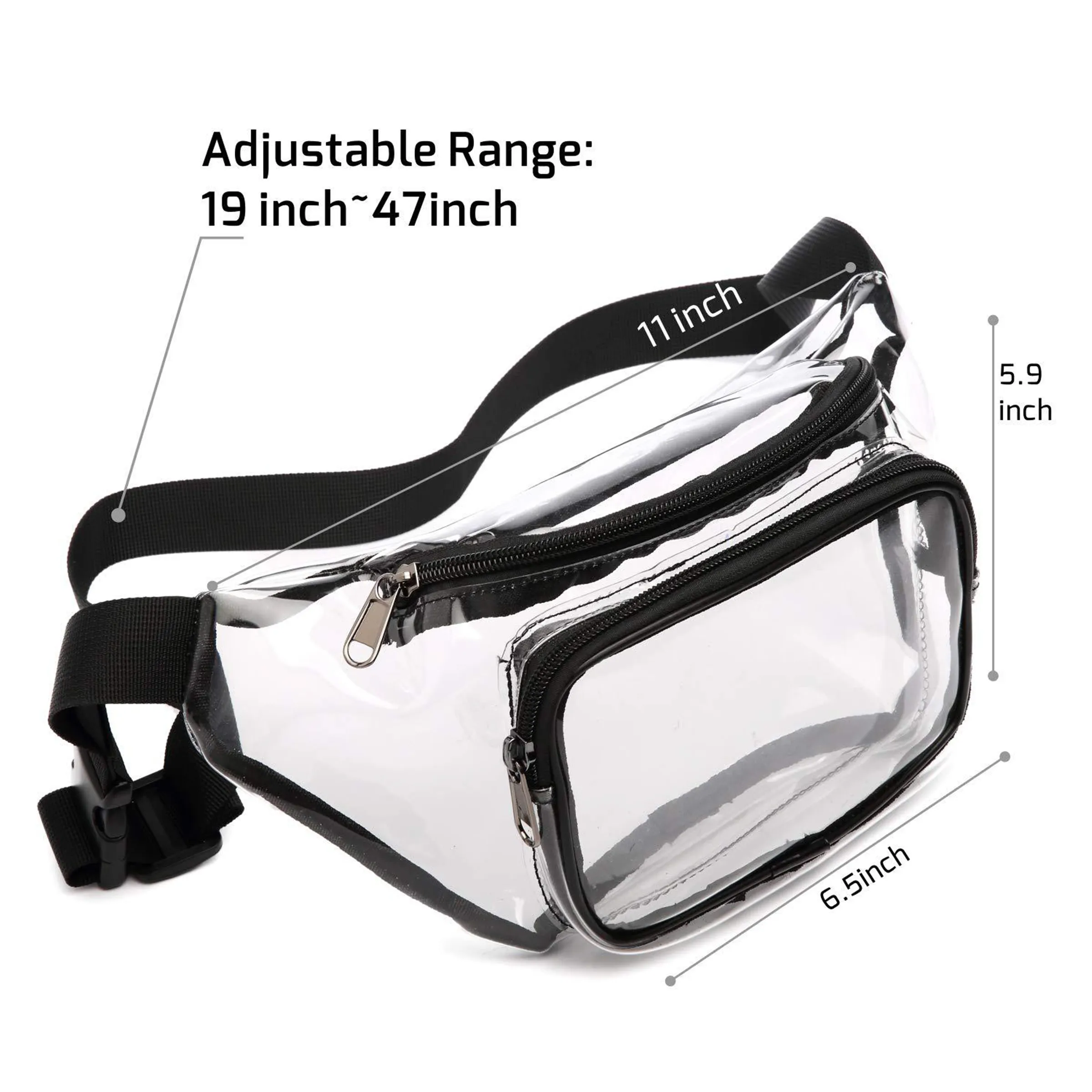 Clear Fanny Pack With Adjustable Belt 6
