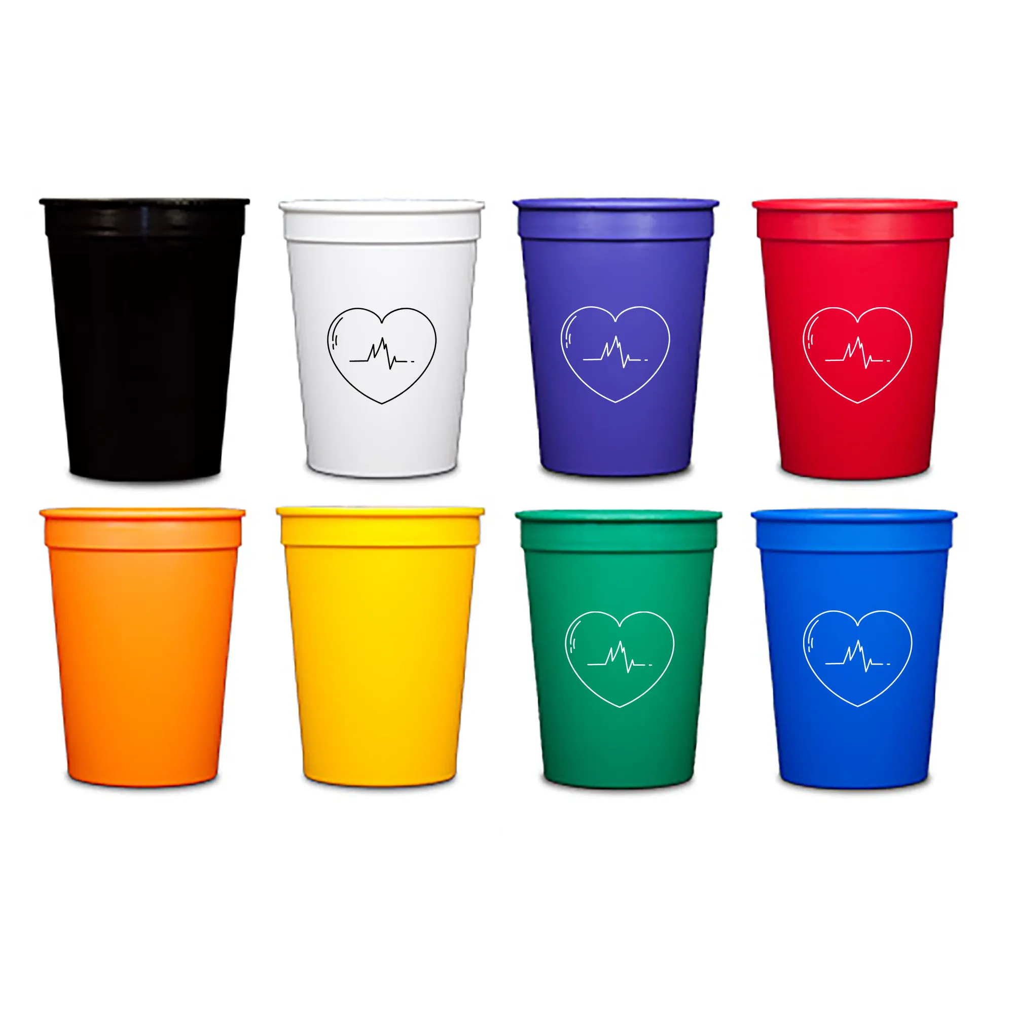 12oz Reusable Plastic Stadium Cup