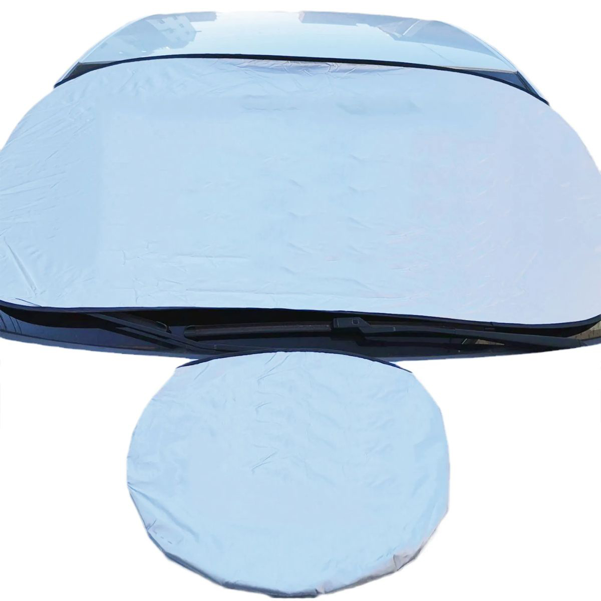 Portable Car Sun Shade With UV Blocking Fabric 3