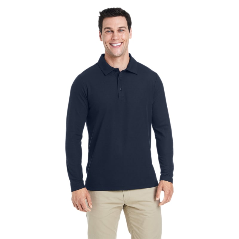 CORE365 Men's Fusion ChromaSoft™ Long-Sleeve Pique Polo 15