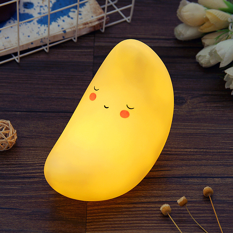 Cute Moon Shaped Kids Night Light 3