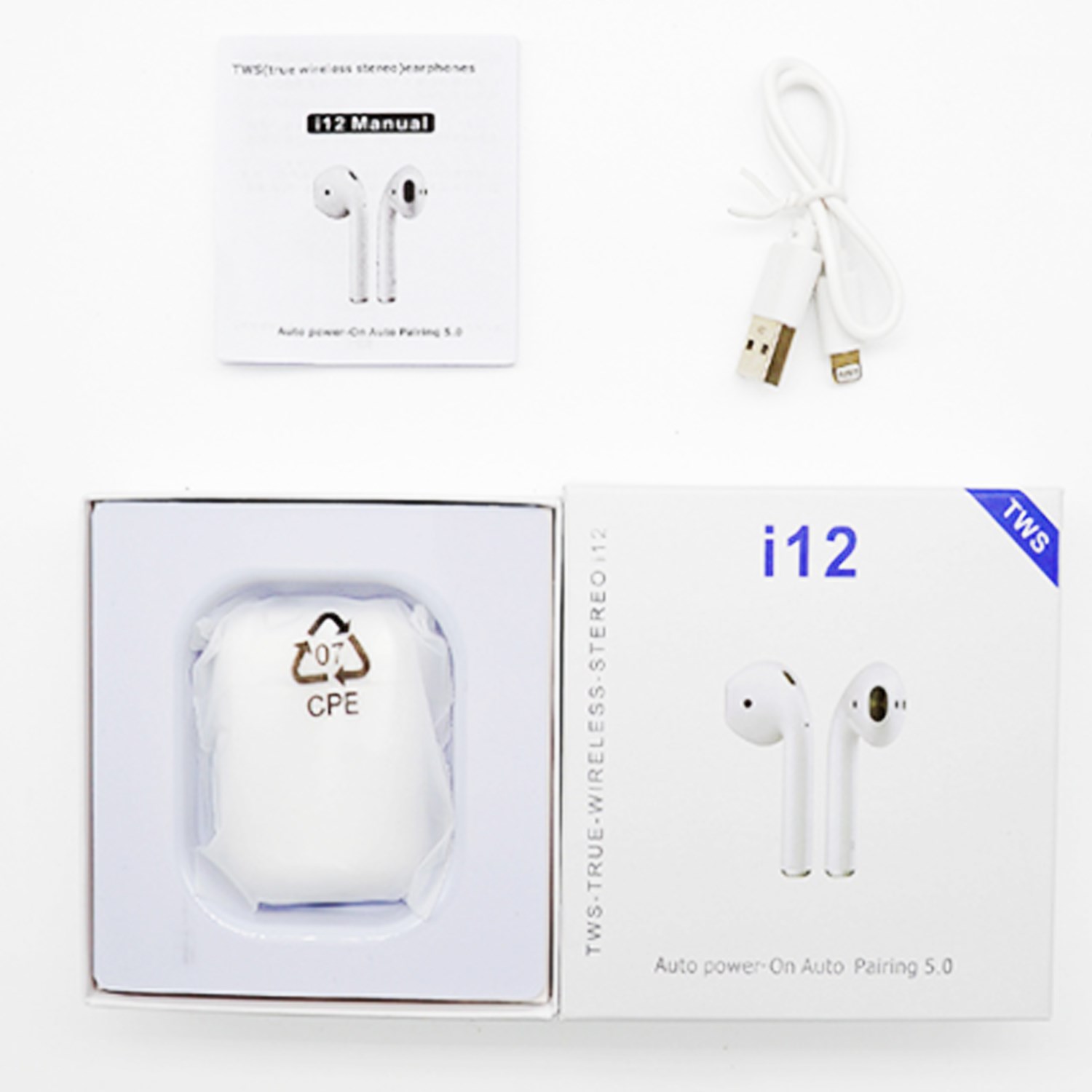 Wireless Earbuds w/ Custom Imprint & Charging Case Earphones 4