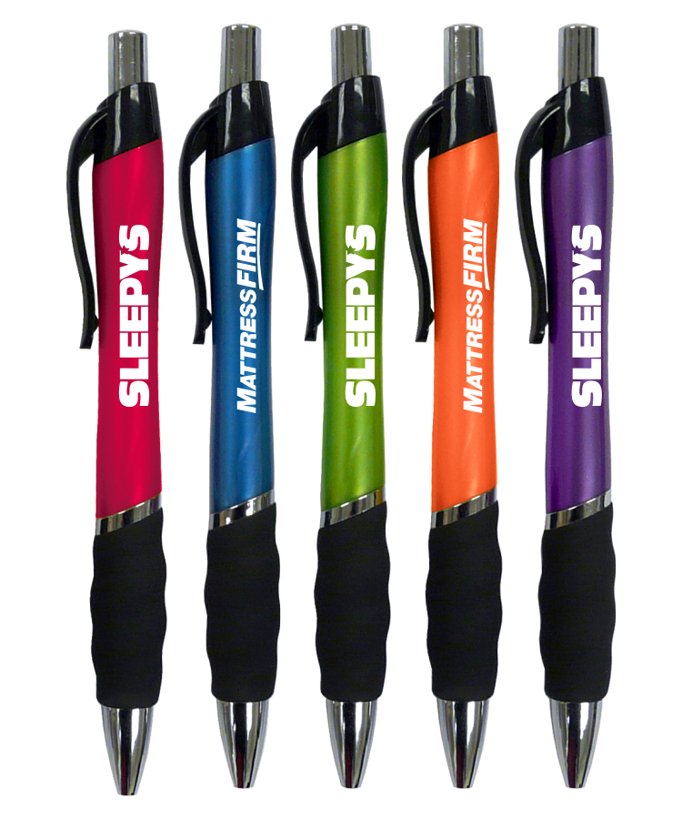 "The Venture" Click Pen w/ Black Rubber Grip 6