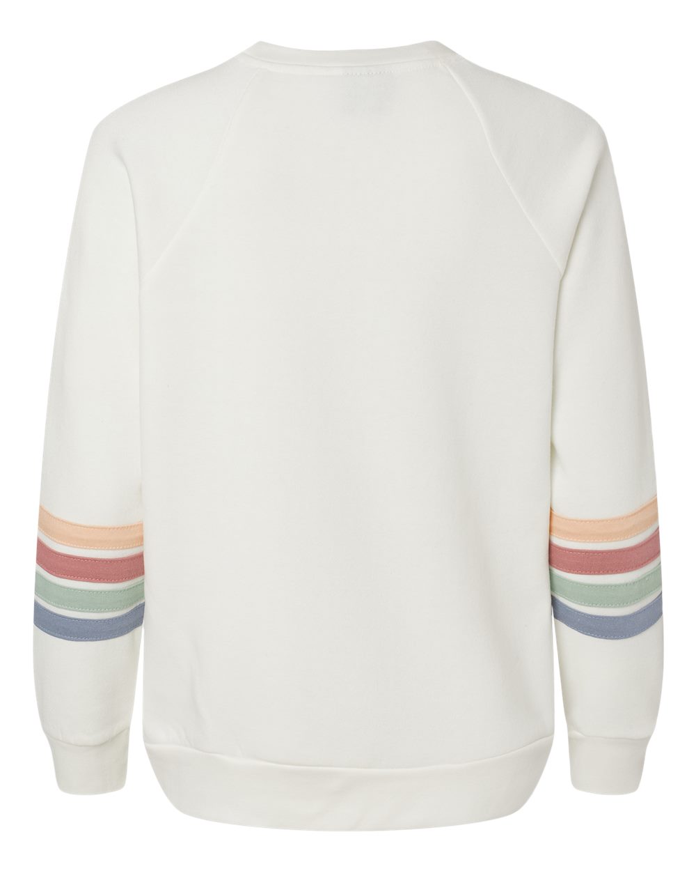 Women's Striped Sleeves Crewneck Sweatshirt - W23152 9