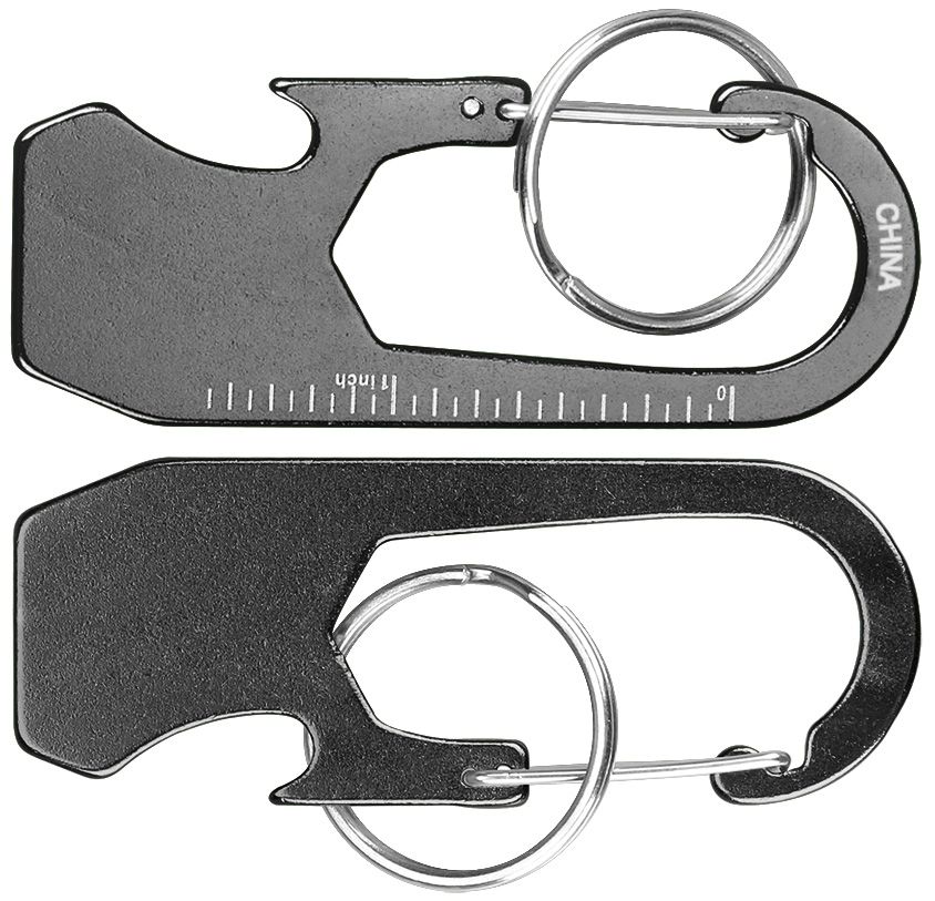 Ruler Carabiner Bottle Opener with Key Ring 3