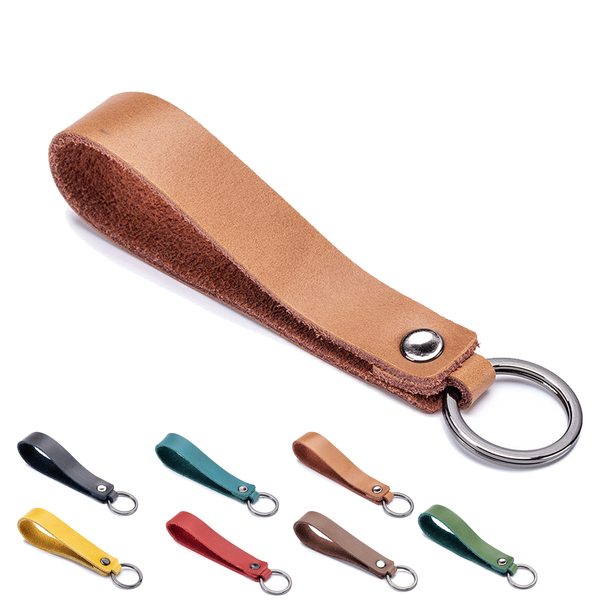 Premium Genuine Leather Keychain for Brand Promotion and Thoughtful Gifting 5