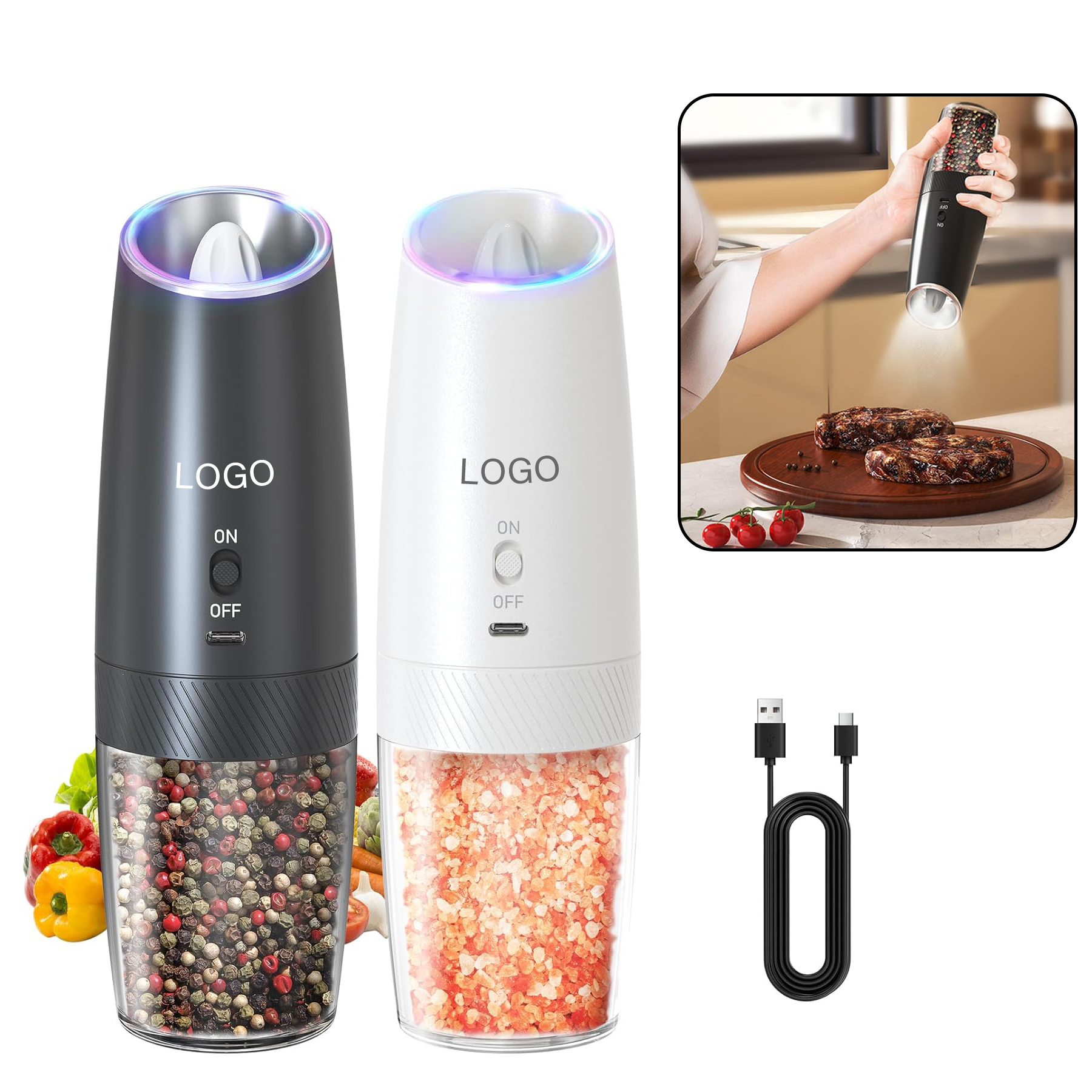 Electric Salt And Pepper Grinder 1