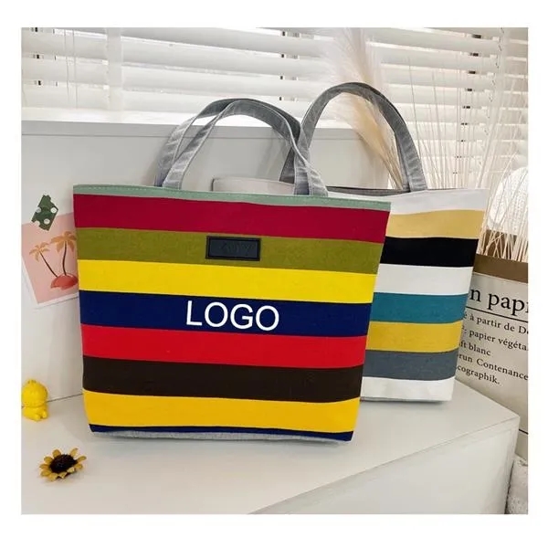 Rainbow Canvas Tote Bag 3