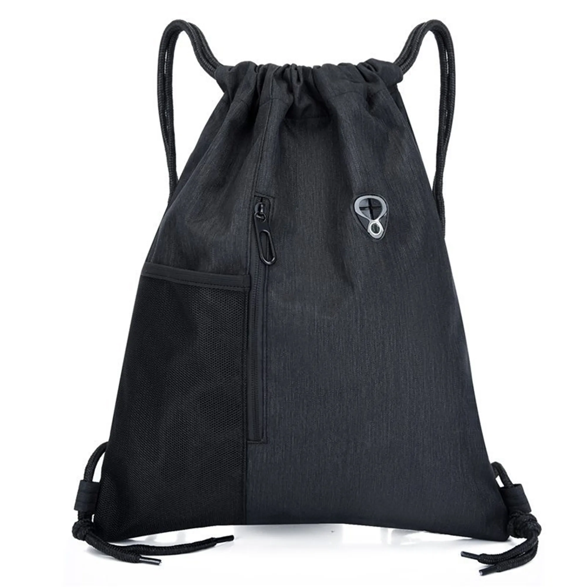 MOQ50 Nylon Colorblock Drawstring Bag 2