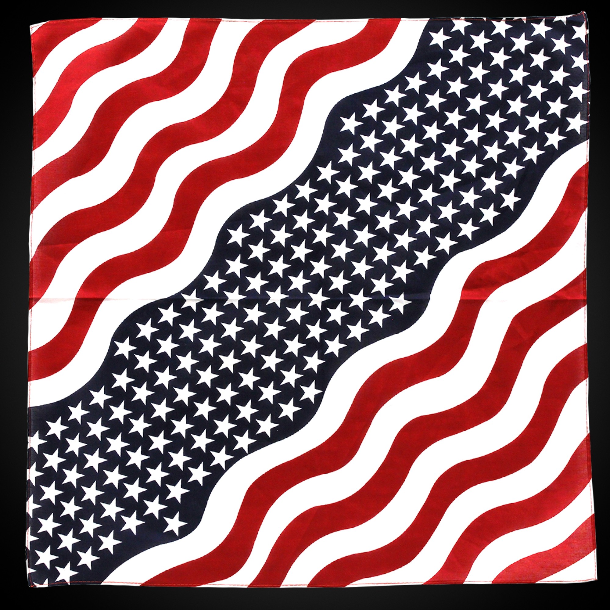 Stars and Stripes 22" Cotton Bandannas 3