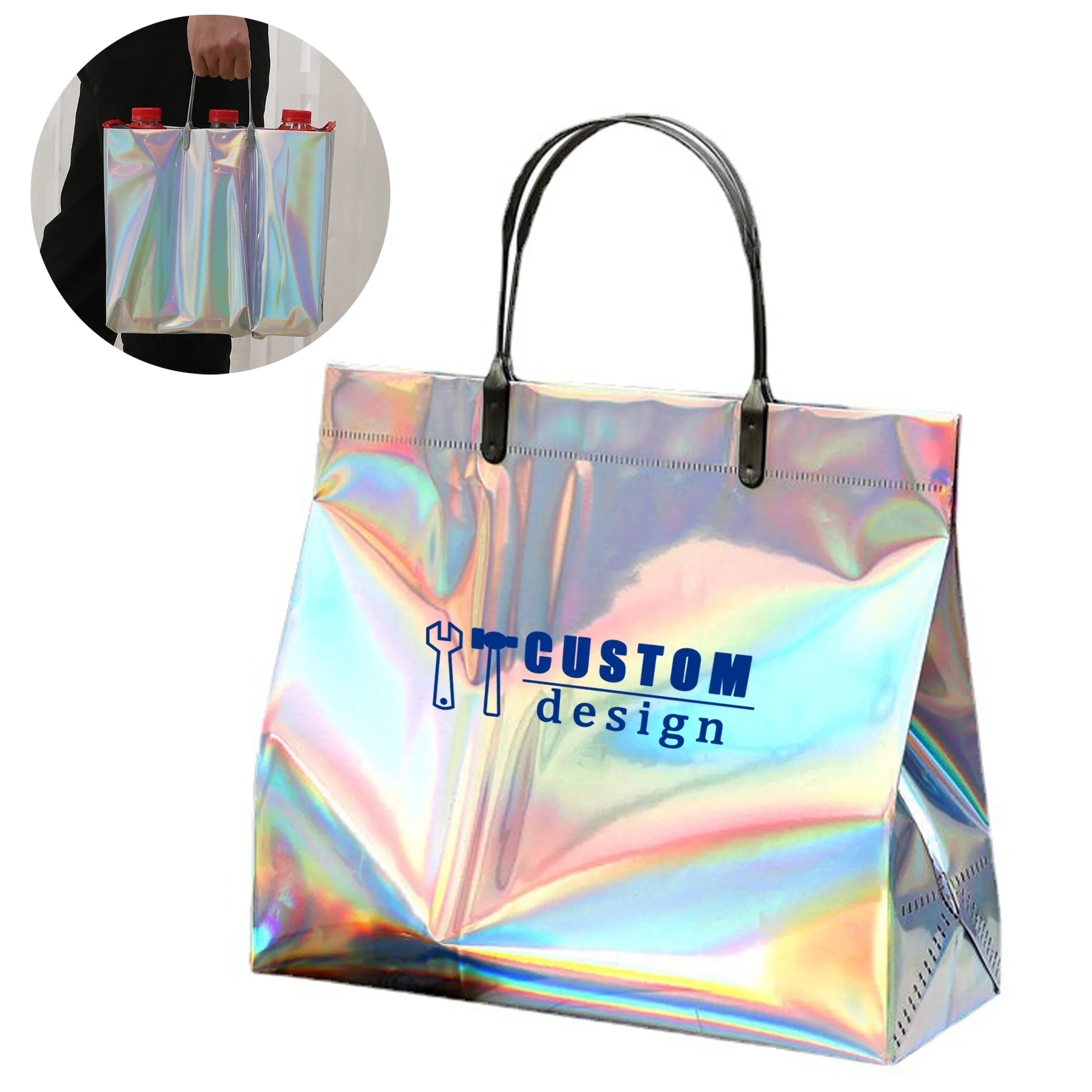 PVC Holographic Laser Tote Bag 6