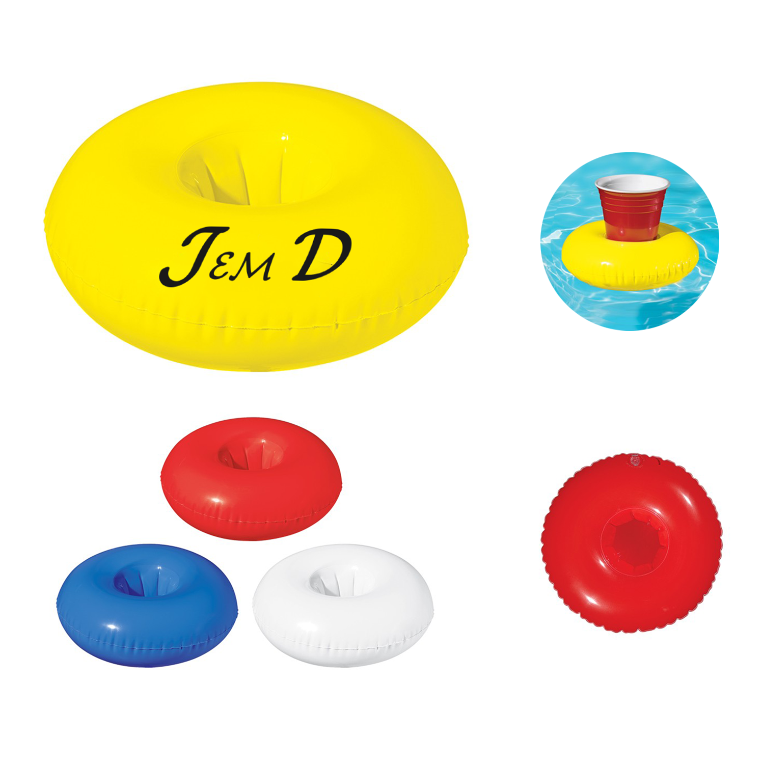 Inflatable Beverage Float Holder 2