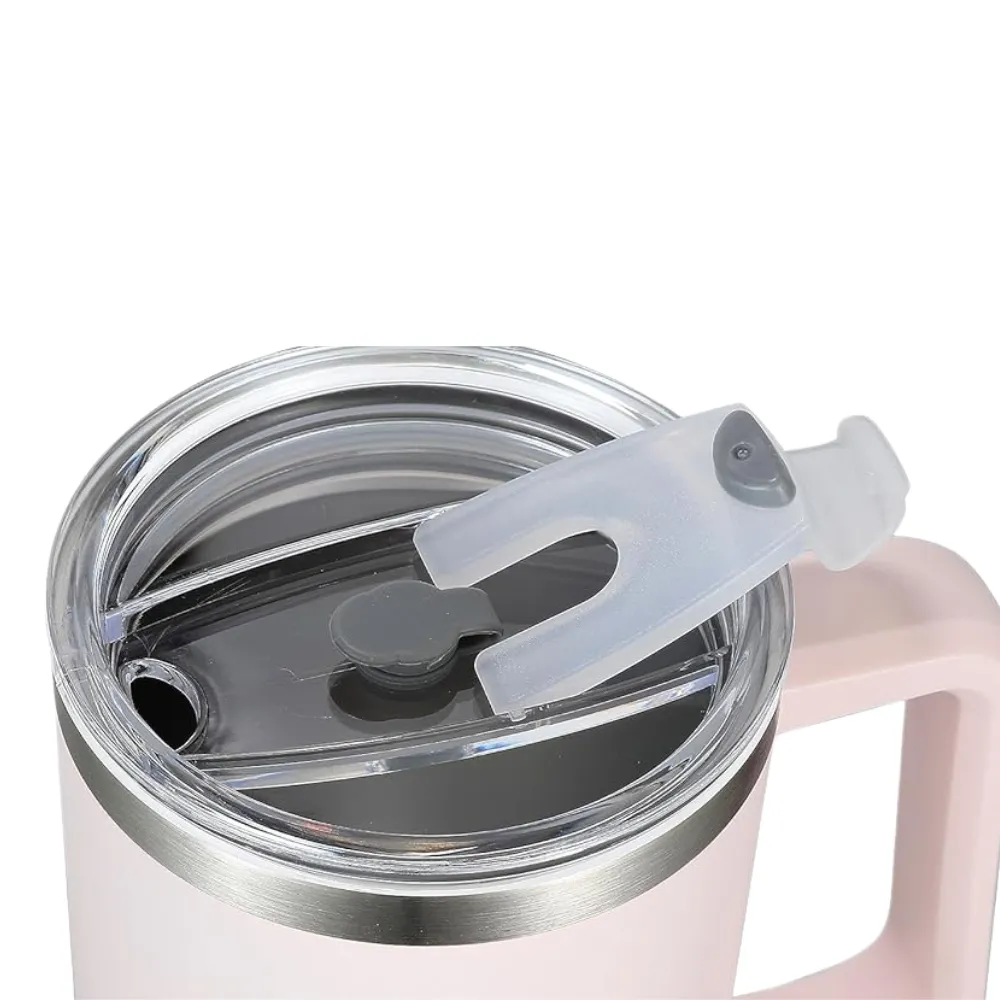 40oz. Insulated Tumbler with Handle and Straw 15