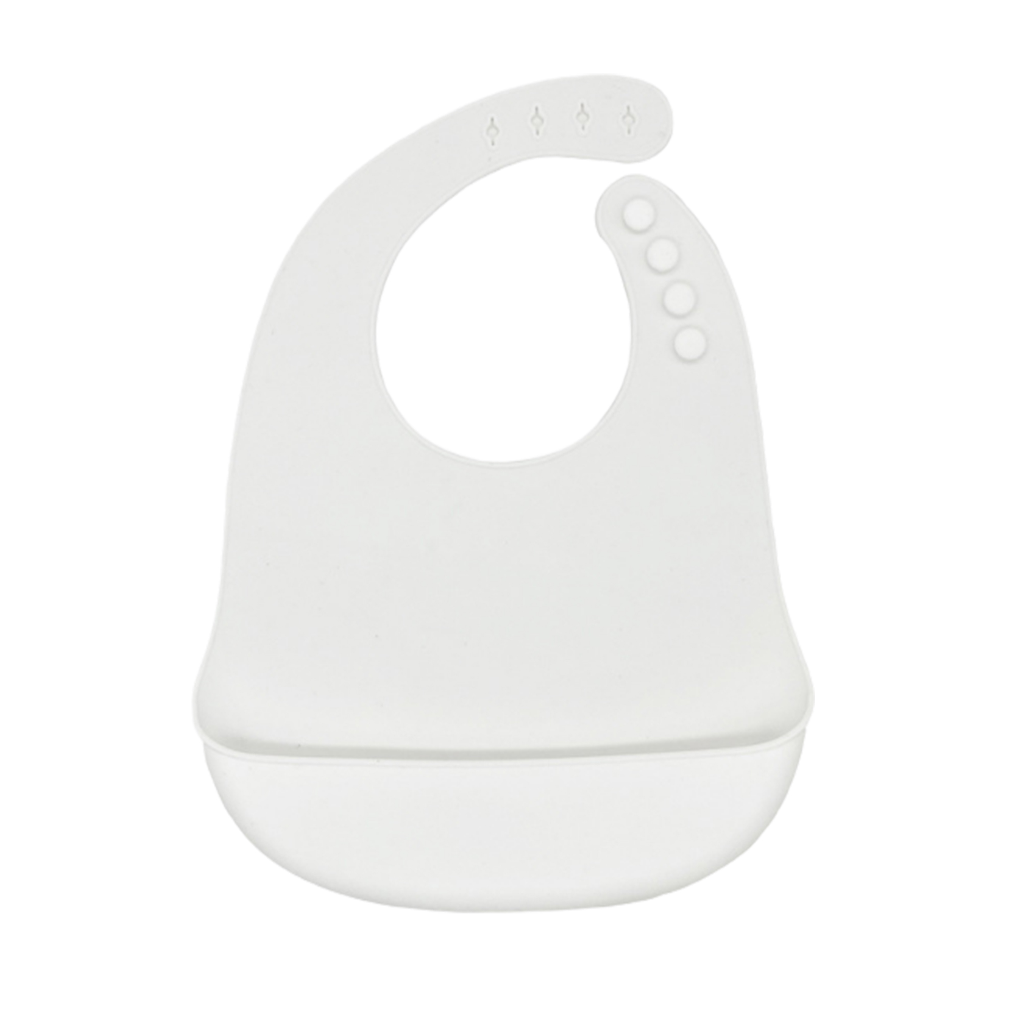 MOQ 50 PCS Safe Adjustable Silicone Toddler Feeding Bib 6
