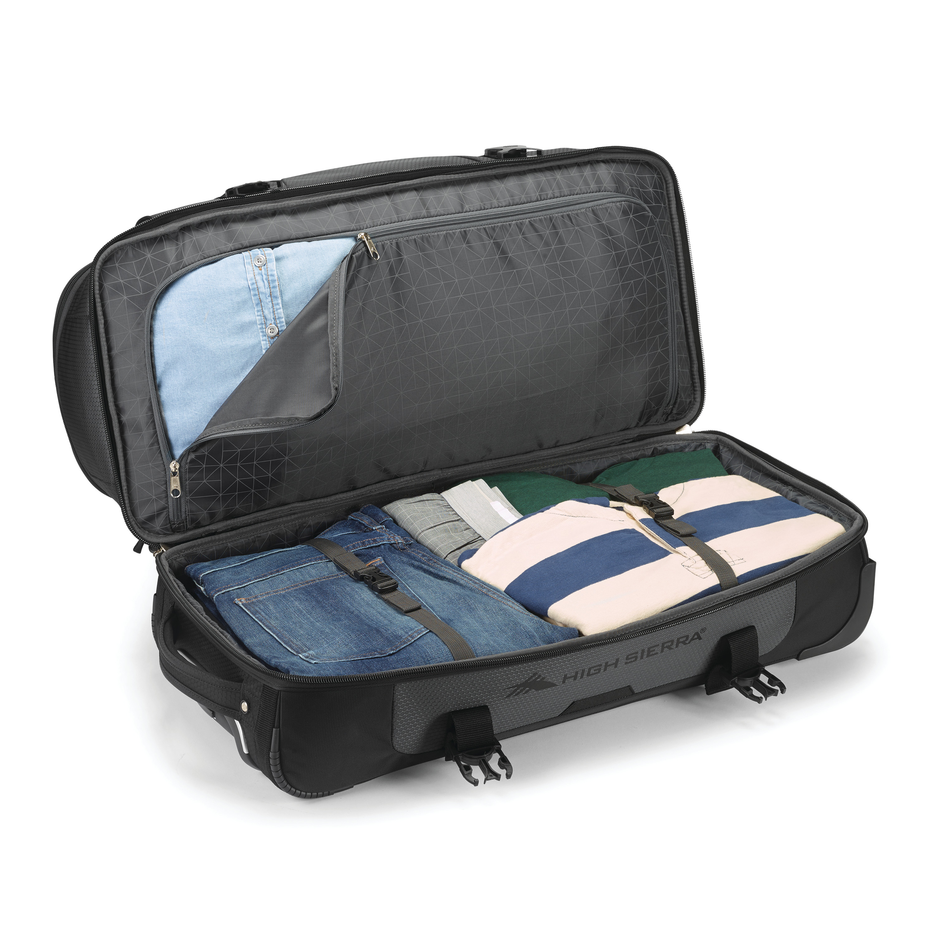 High Sierra® Fairlead 22" Drop Bottom Wheeled Duffel 20