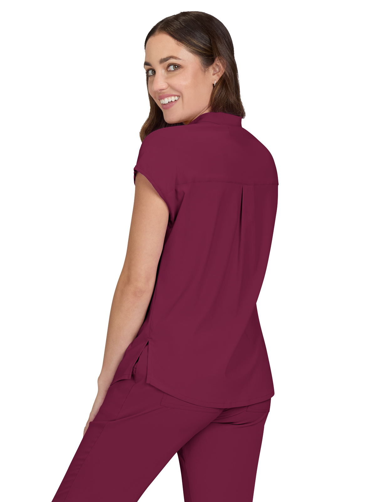 koi - Basics - Women's One-Pocket Stretch Tuck-In Ari Top 8