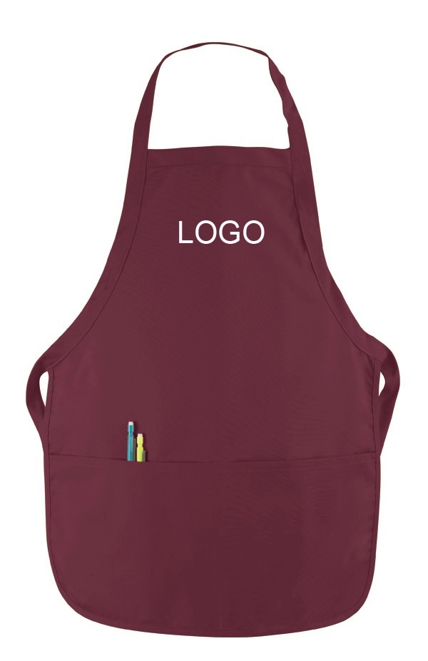 Cotton Kids bib apron with 2 pockets 3