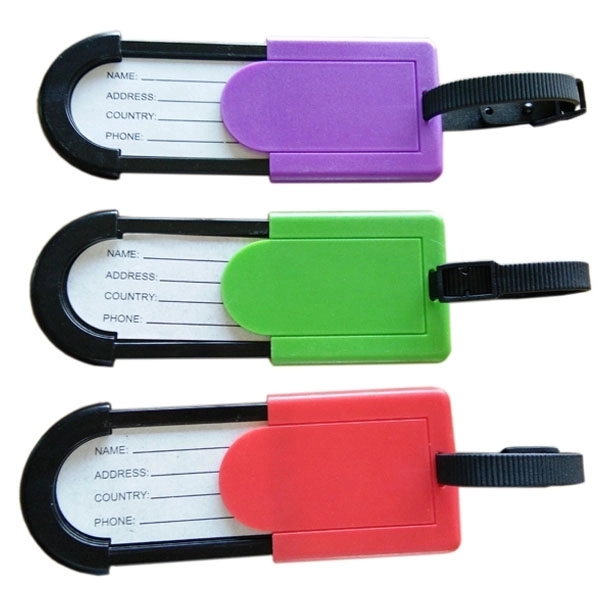 Plastic Slide Card Luggage Tag 6