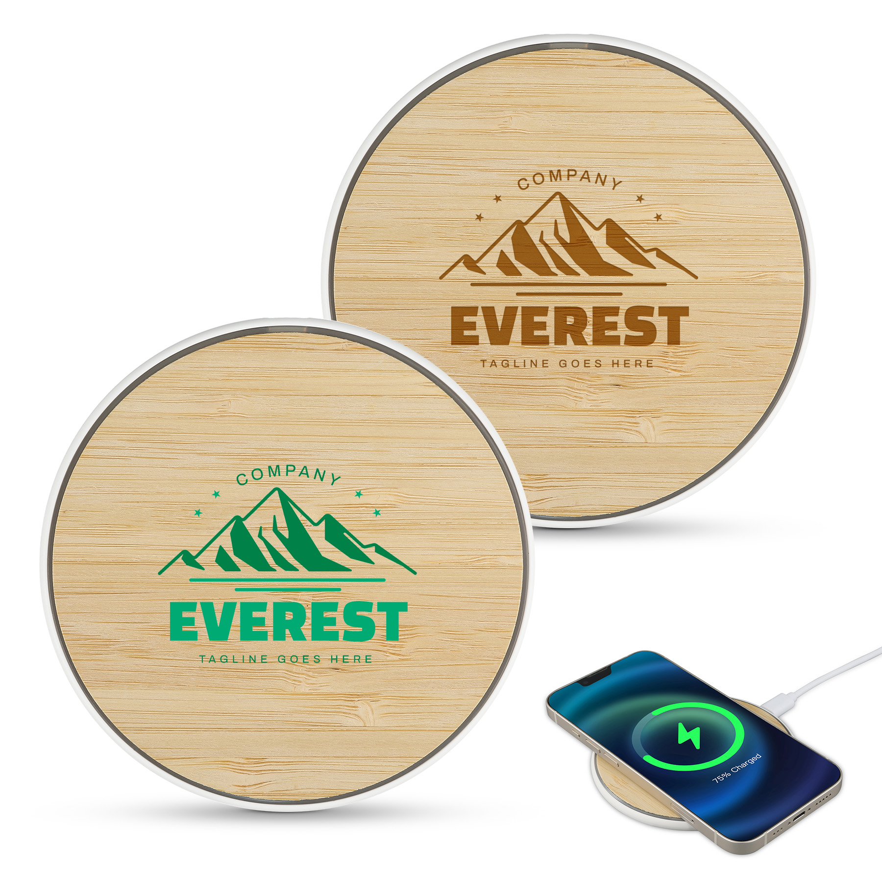Bamboo 15W Wireless Charging Pad 5