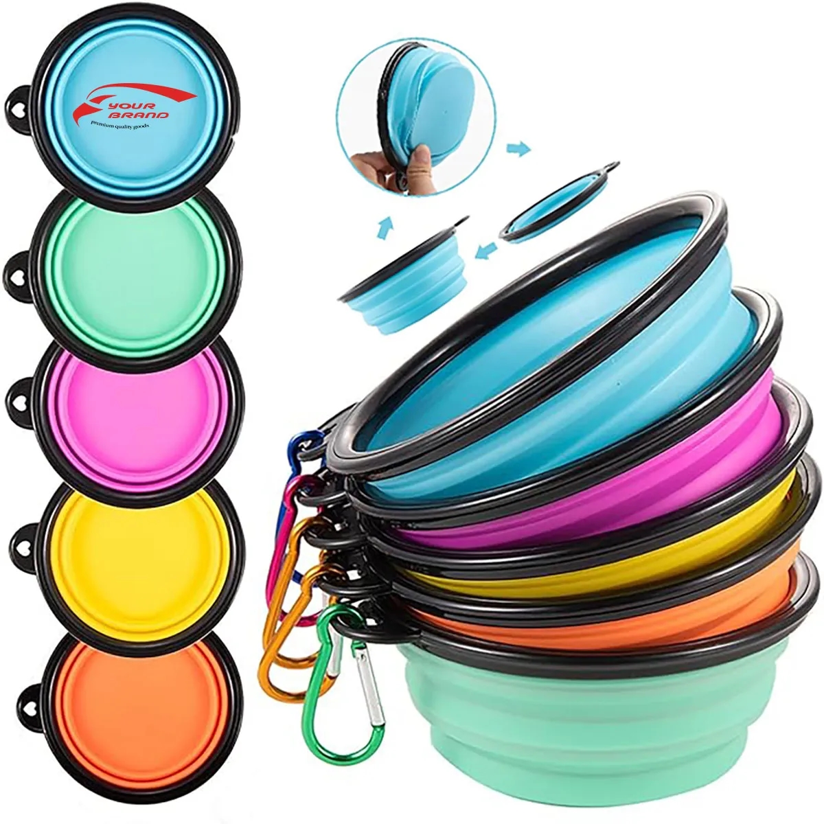 Foldable Pet Water Bowl Dog Cat Feeder 2