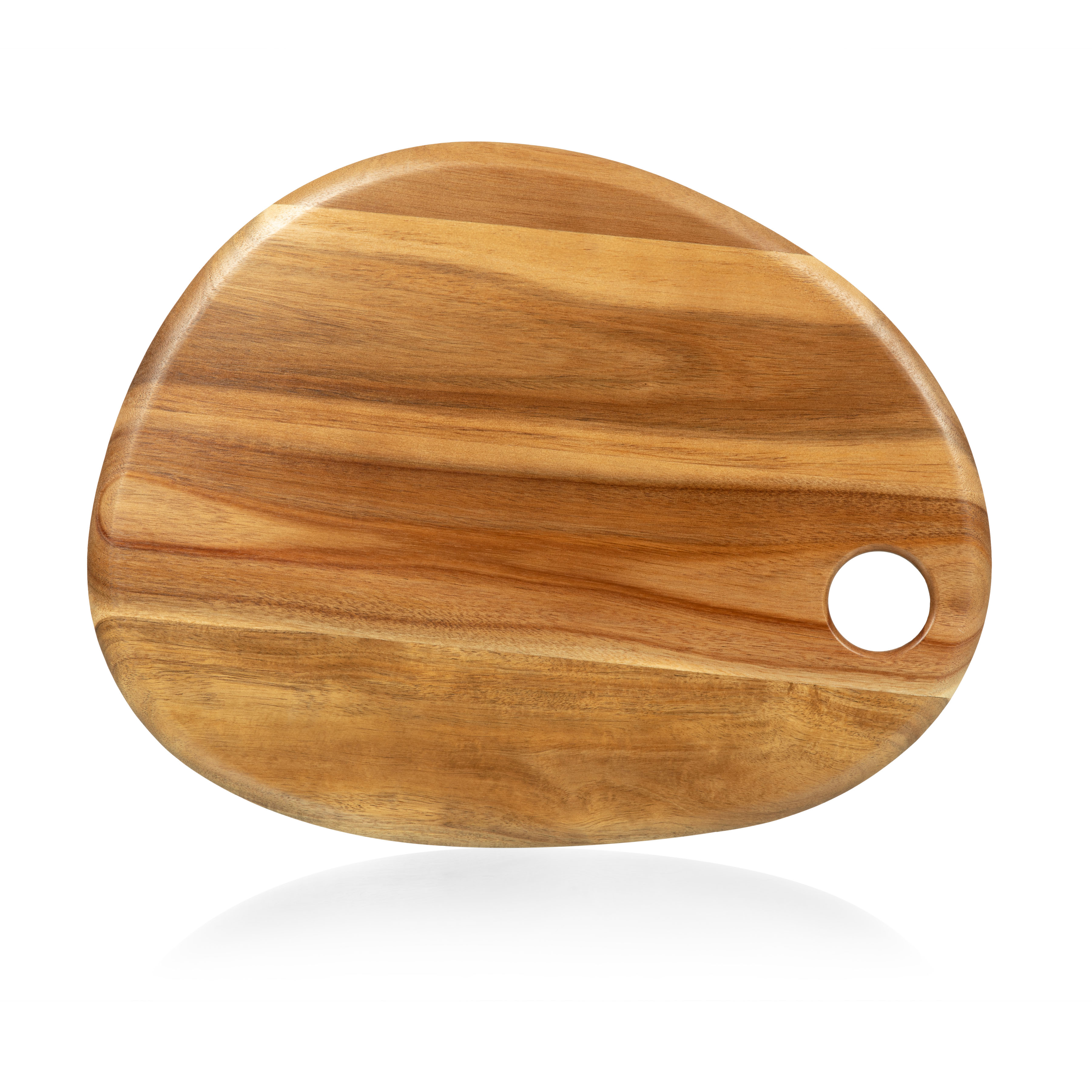 Pebble Shaped Acacia Serving Board 18" x 15" 5