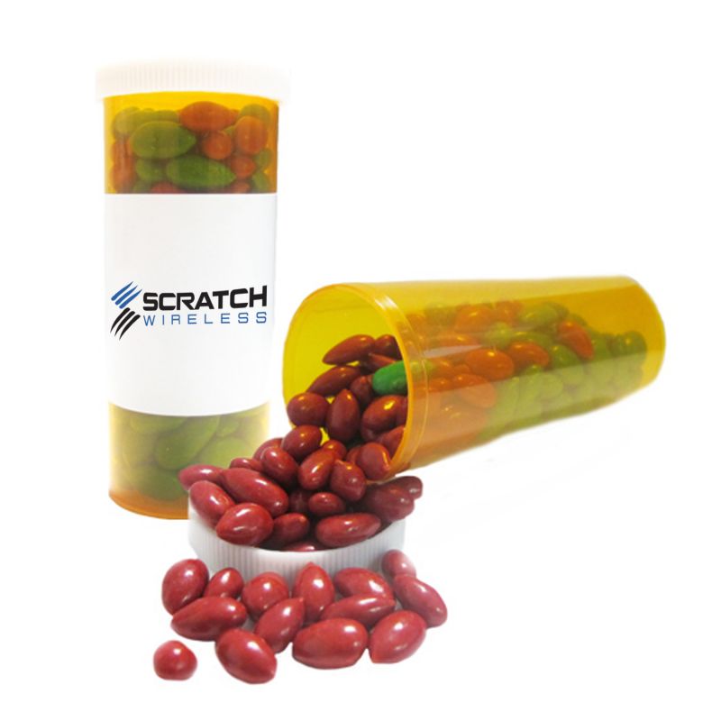 Small Promo Pill Bottles-Chocolate Sunflower Seeds 2